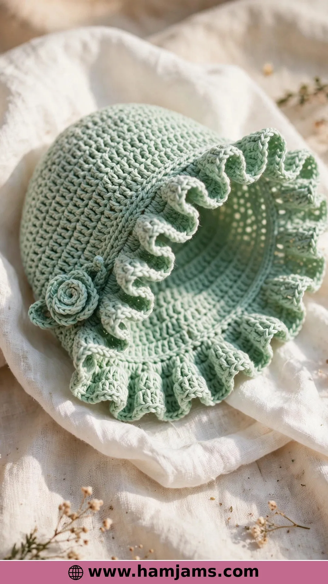 A Ruffled Bonnet Named Bluebell