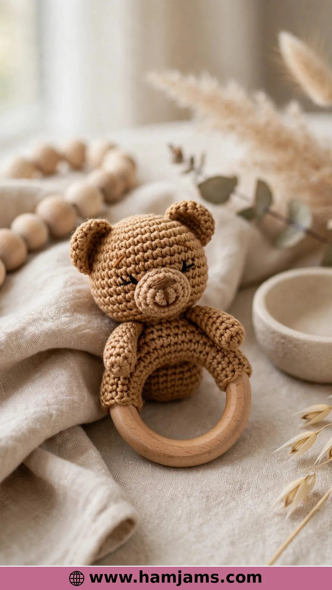 A Teddy Bear Teether With a Secret Rattle