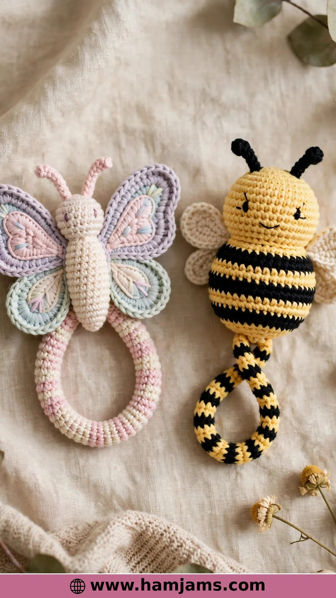 One Pattern, Two Friends: Butterfly or Bee