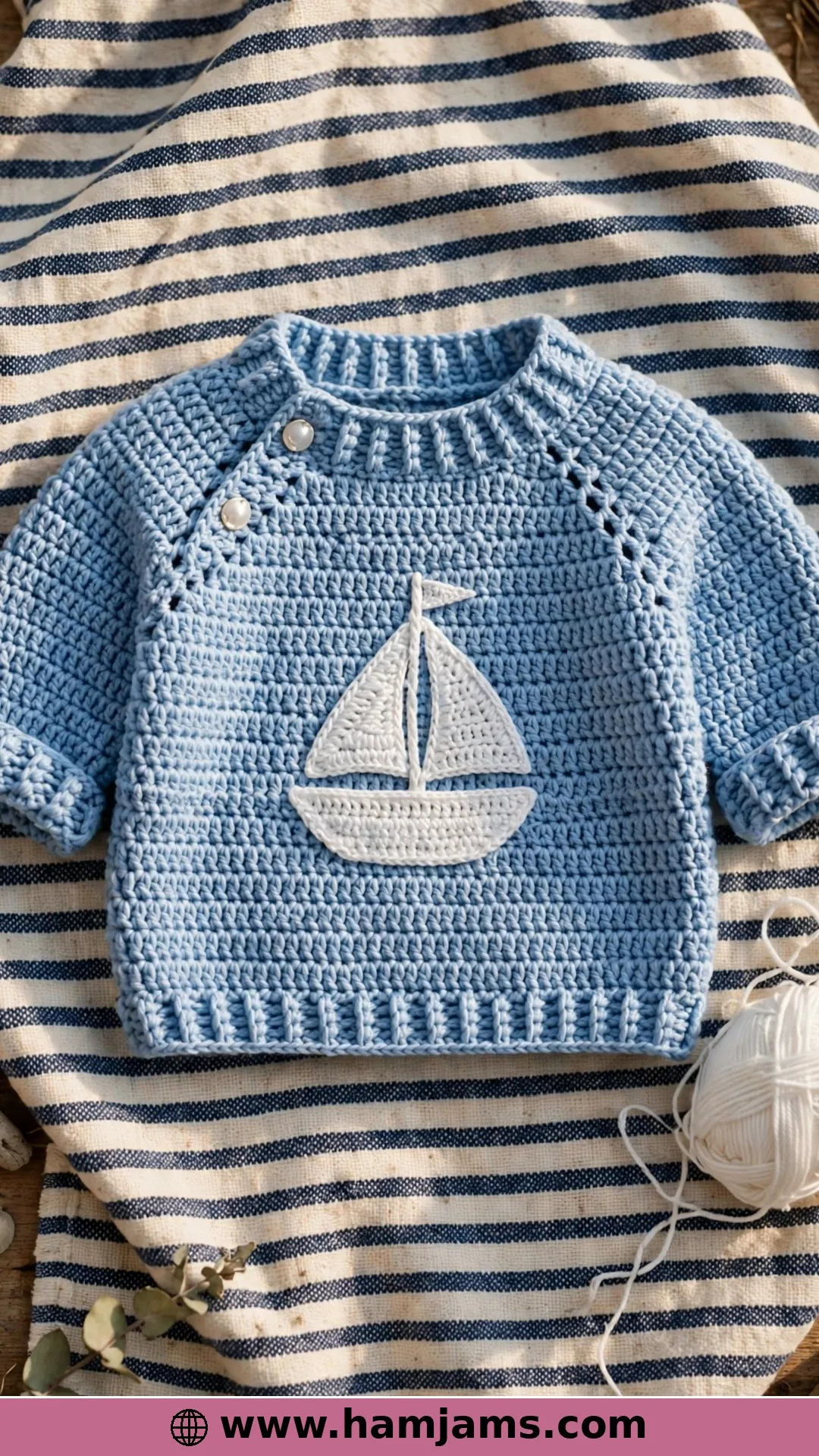A Sailboat Sweater for Little Explorers