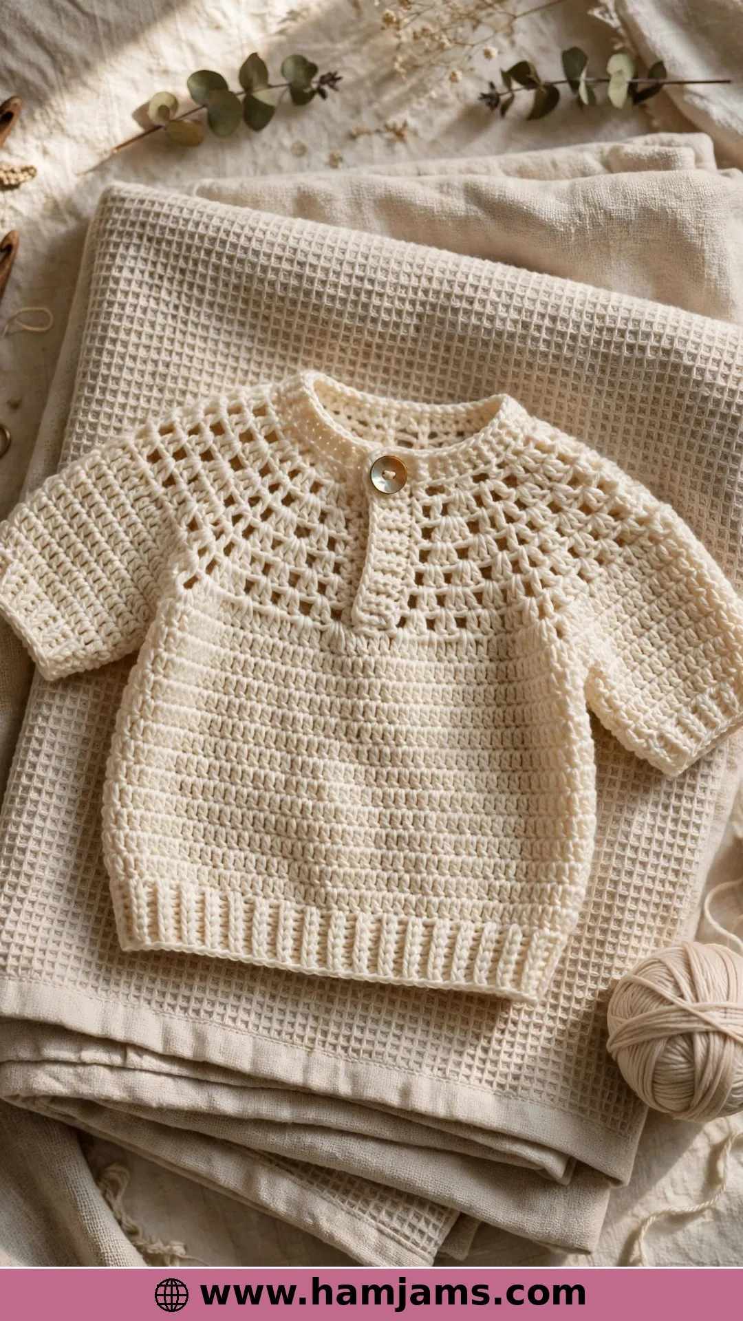 A Vintage Yoke Sweater From One Small Skein
