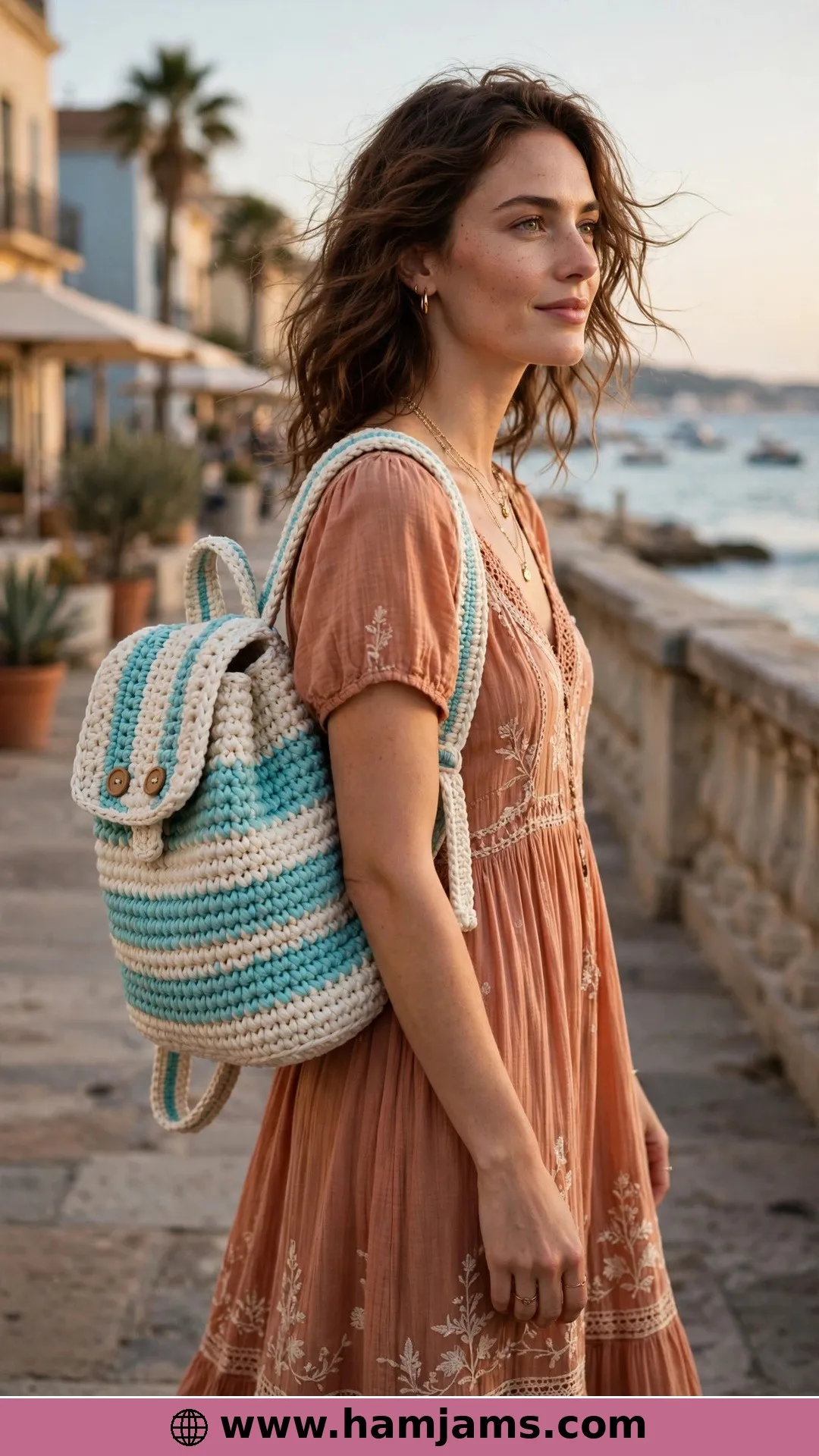 Chunky Stripes With a Buttoned Flap