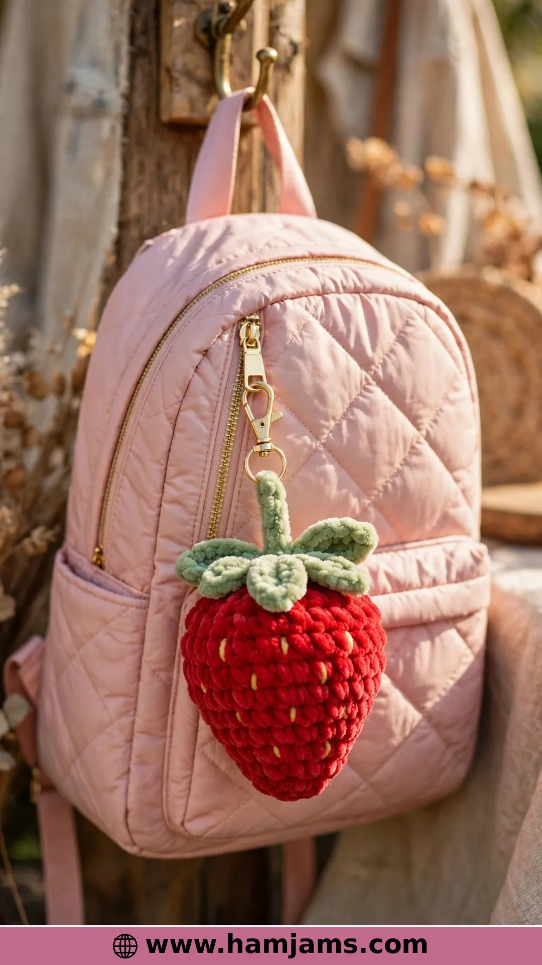 One Big Squishy Strawberry in Super Bulky Yarn