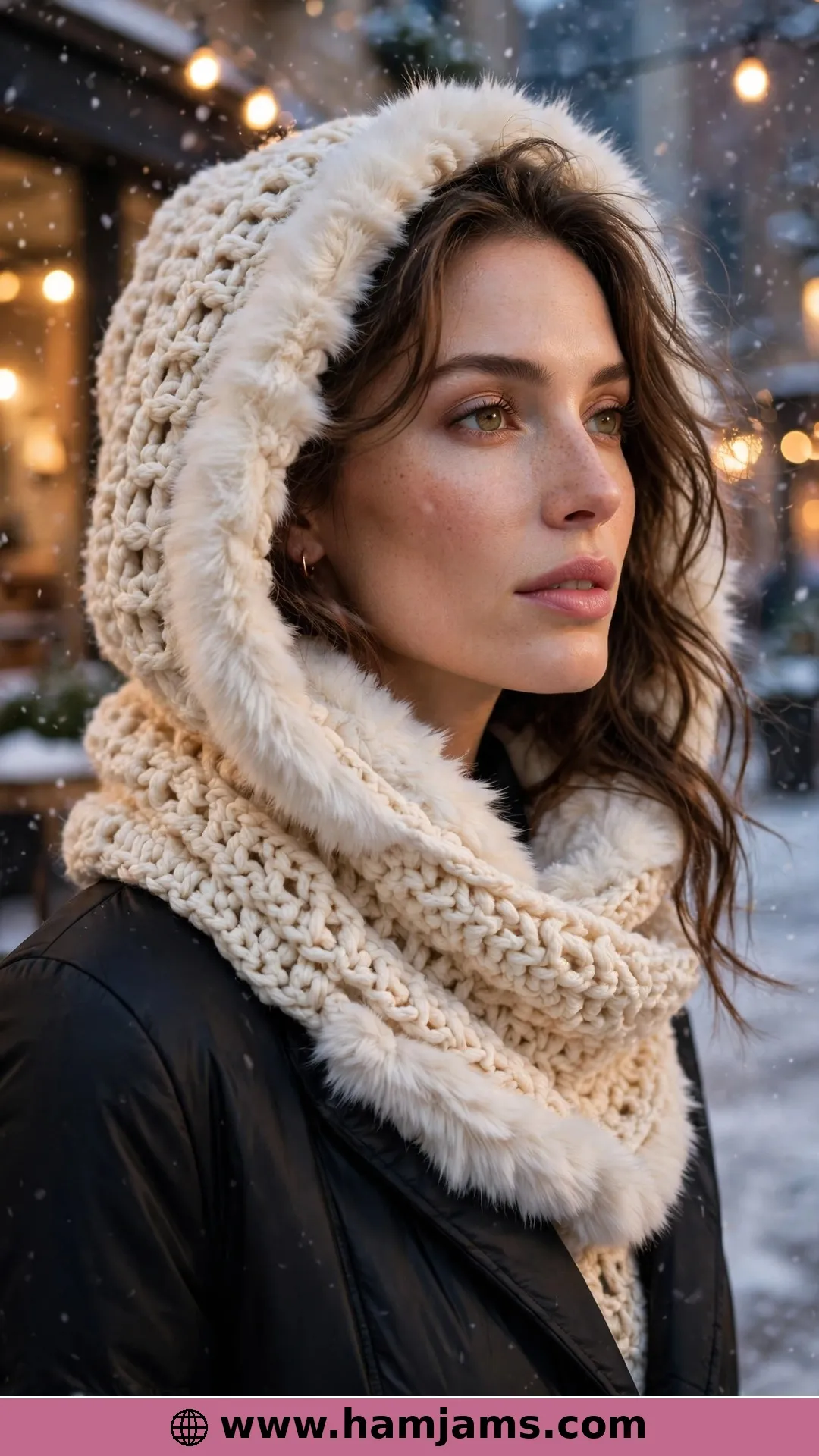 A Furry Winter Snood, Two Ways to Wear It (Video Tutorial)