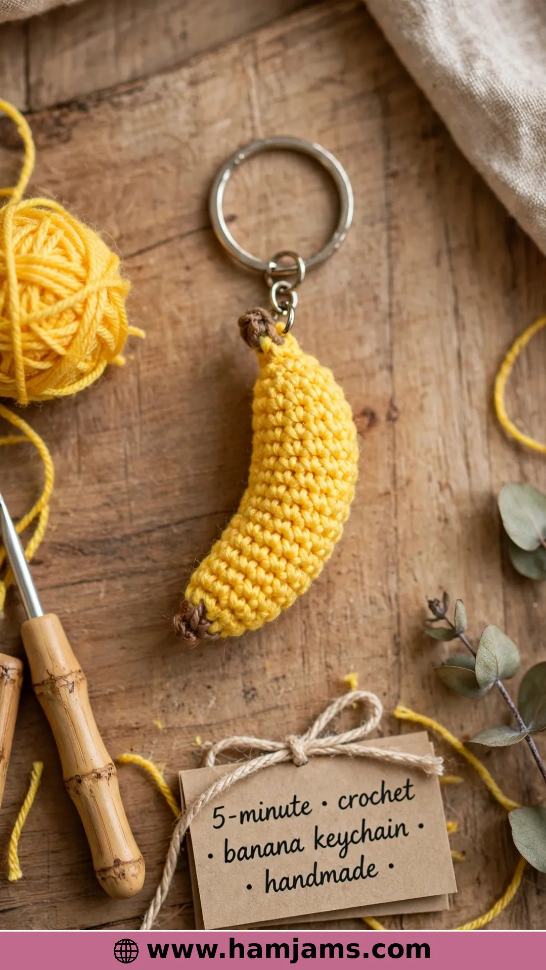 A Five-Minute Banana Keychain