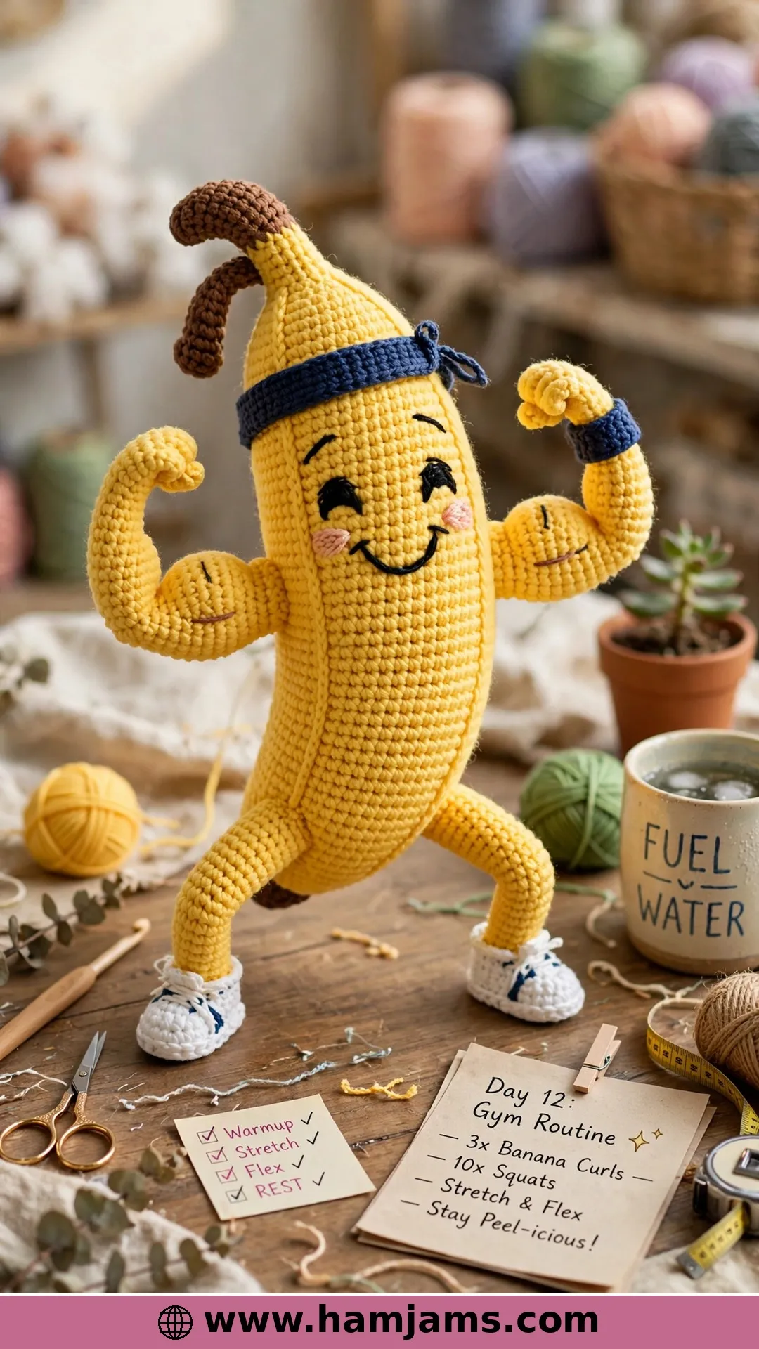 A Gym-Loving Banana With Arms and Legs