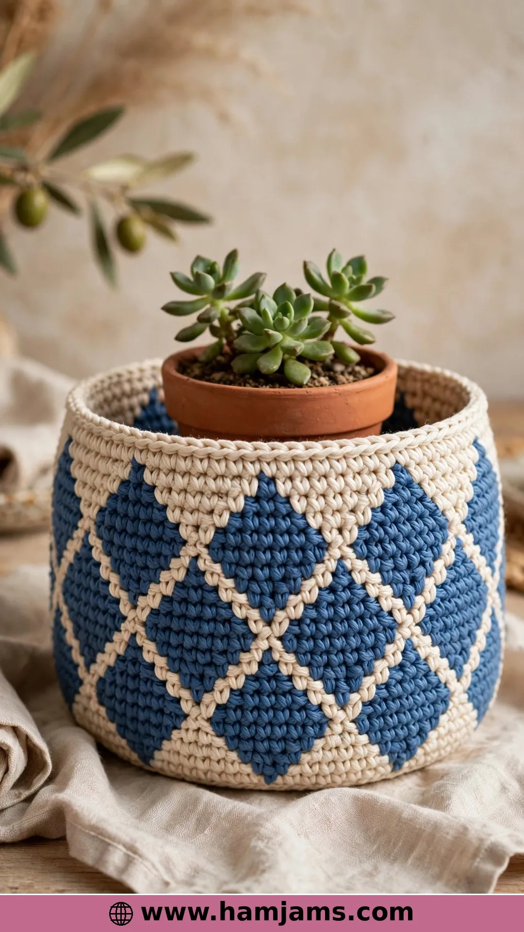 The Moroccan Tile Stitch Basket
