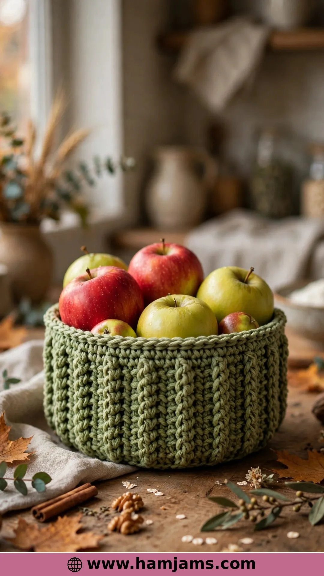 The Fall Apple Basket in Autumn Colours