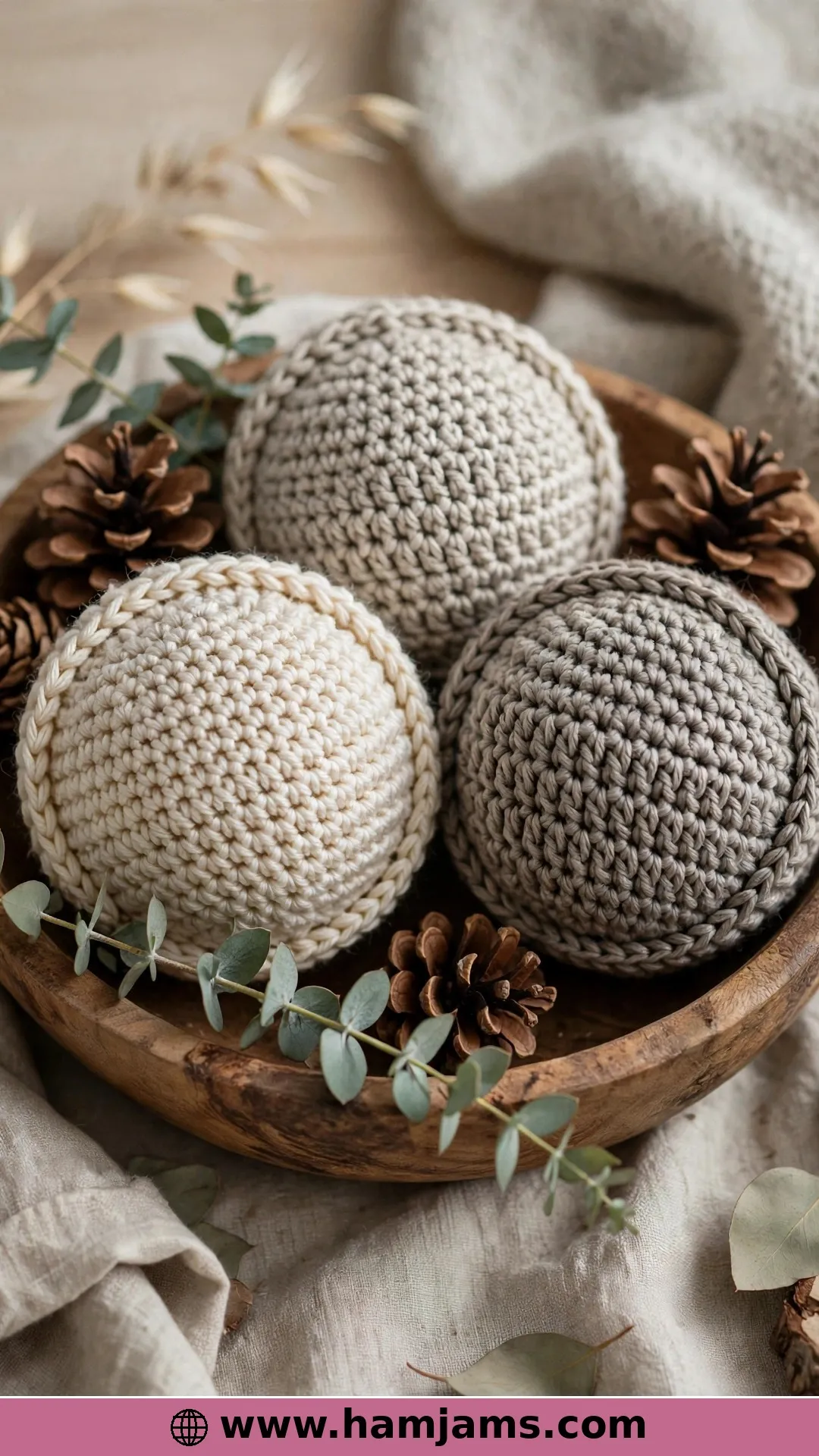 A Blanket-Stitch Hug for Plain Baubles