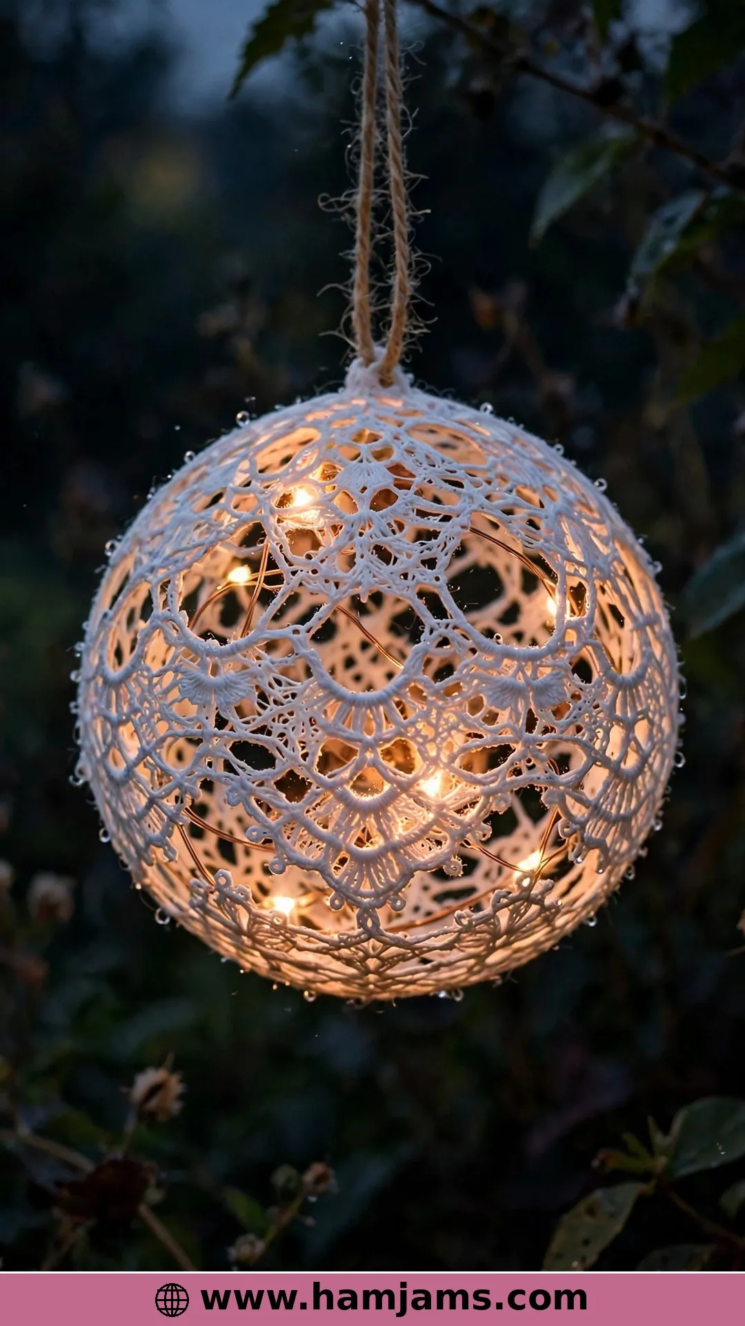 Thread Lace Shaped Over a Balloon