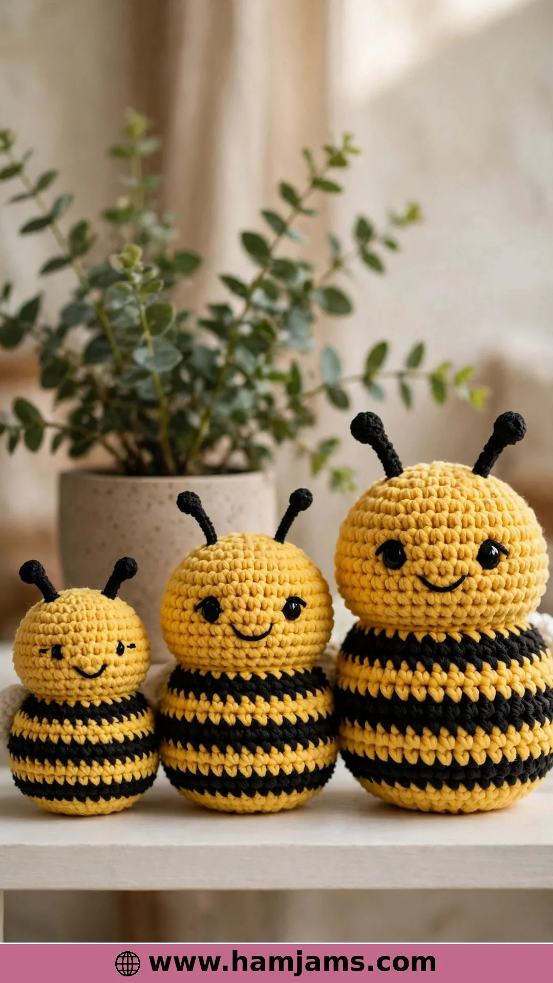 The Famous TikTok Bee in Three Sizes