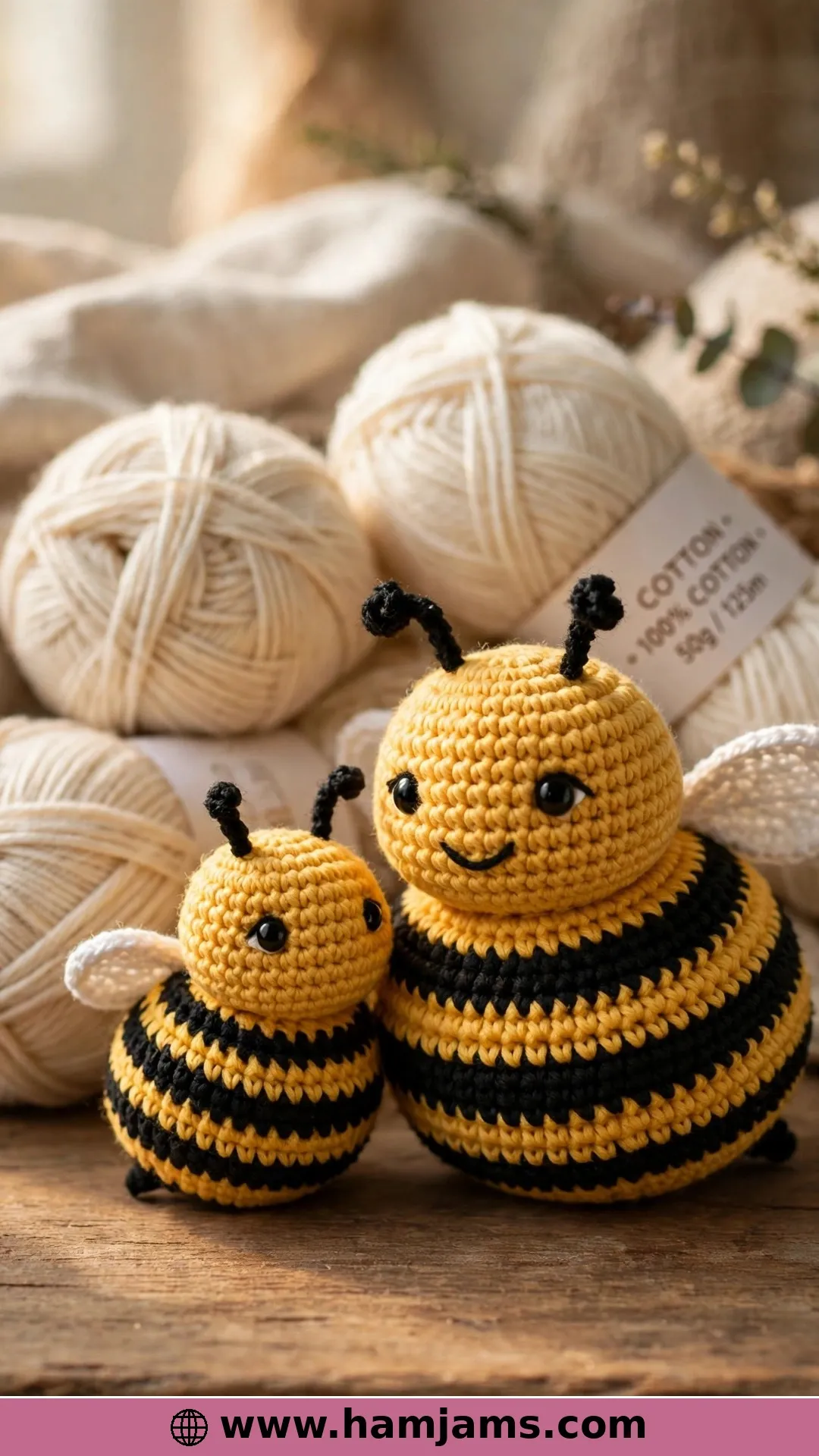 The Classic Crochet Bee in Two Sizes