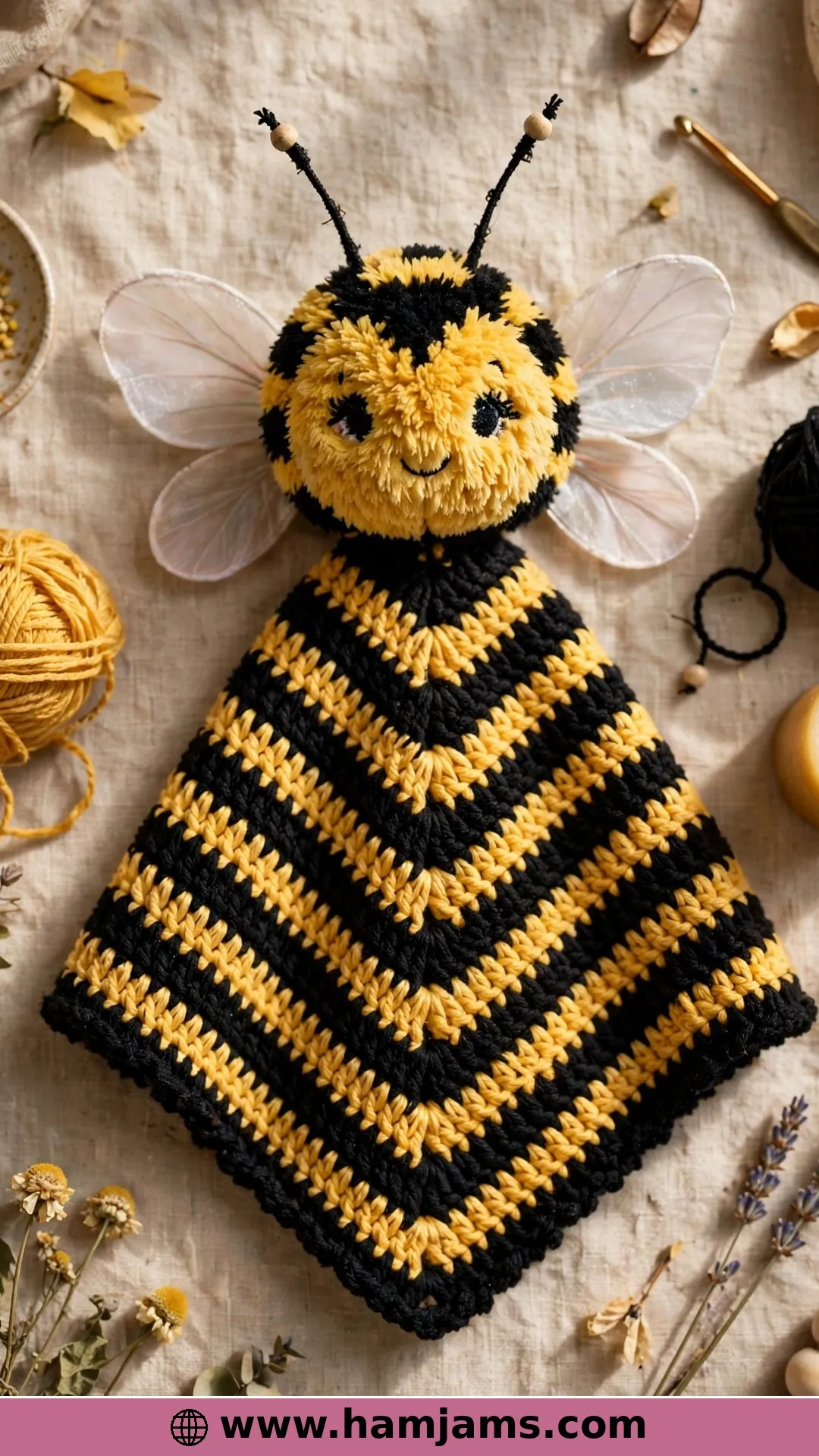 The C2C Bee Blanket Lovey