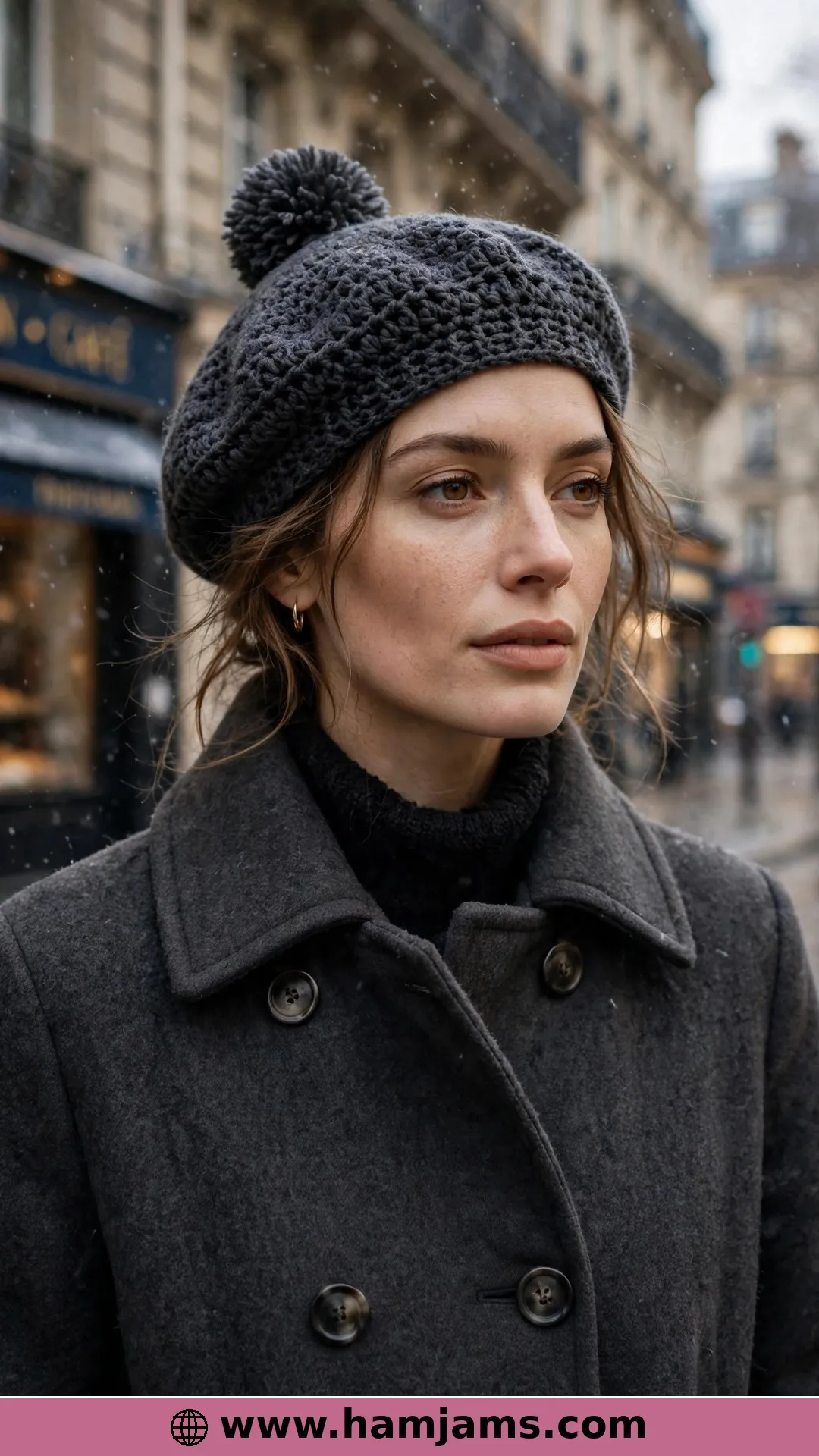A Wool Beret With a Proper Pompon