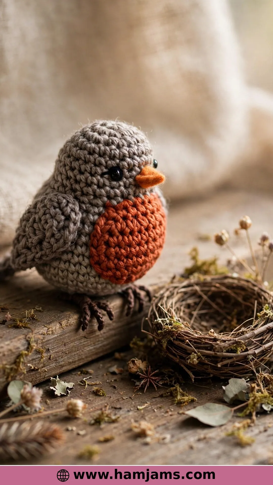 Rory the Robin, the No-Sew Pocket Bird