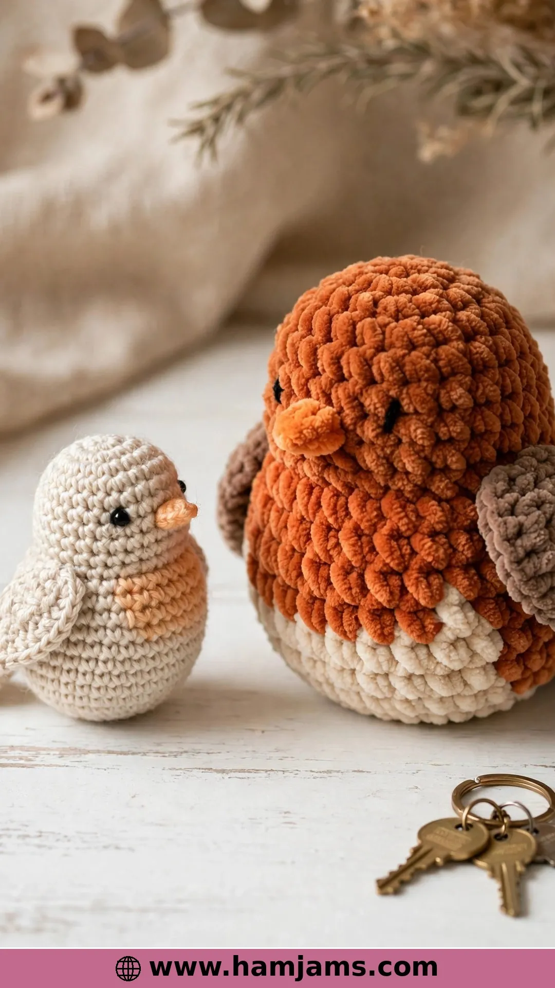 A Tiny European Robin, Made Two Ways