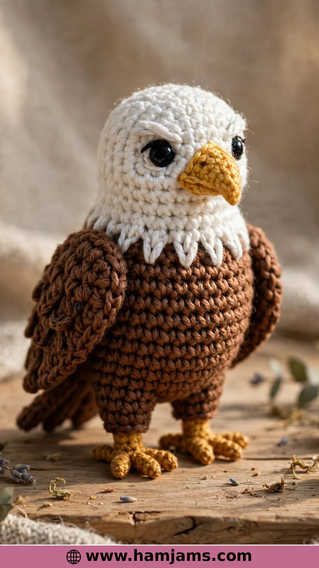 A Friendly Eagle, About Seven Inches Tall