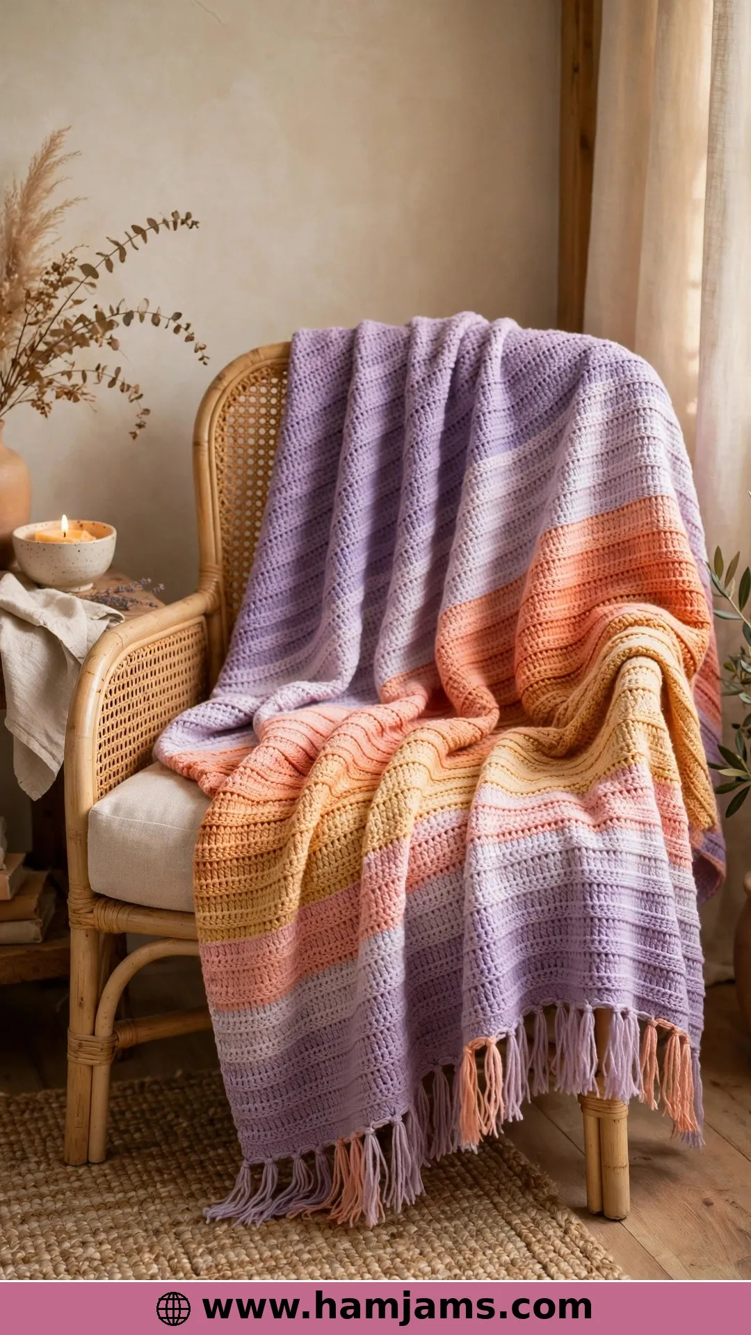 Fine Yarn, Long Stripes, Endless Drape