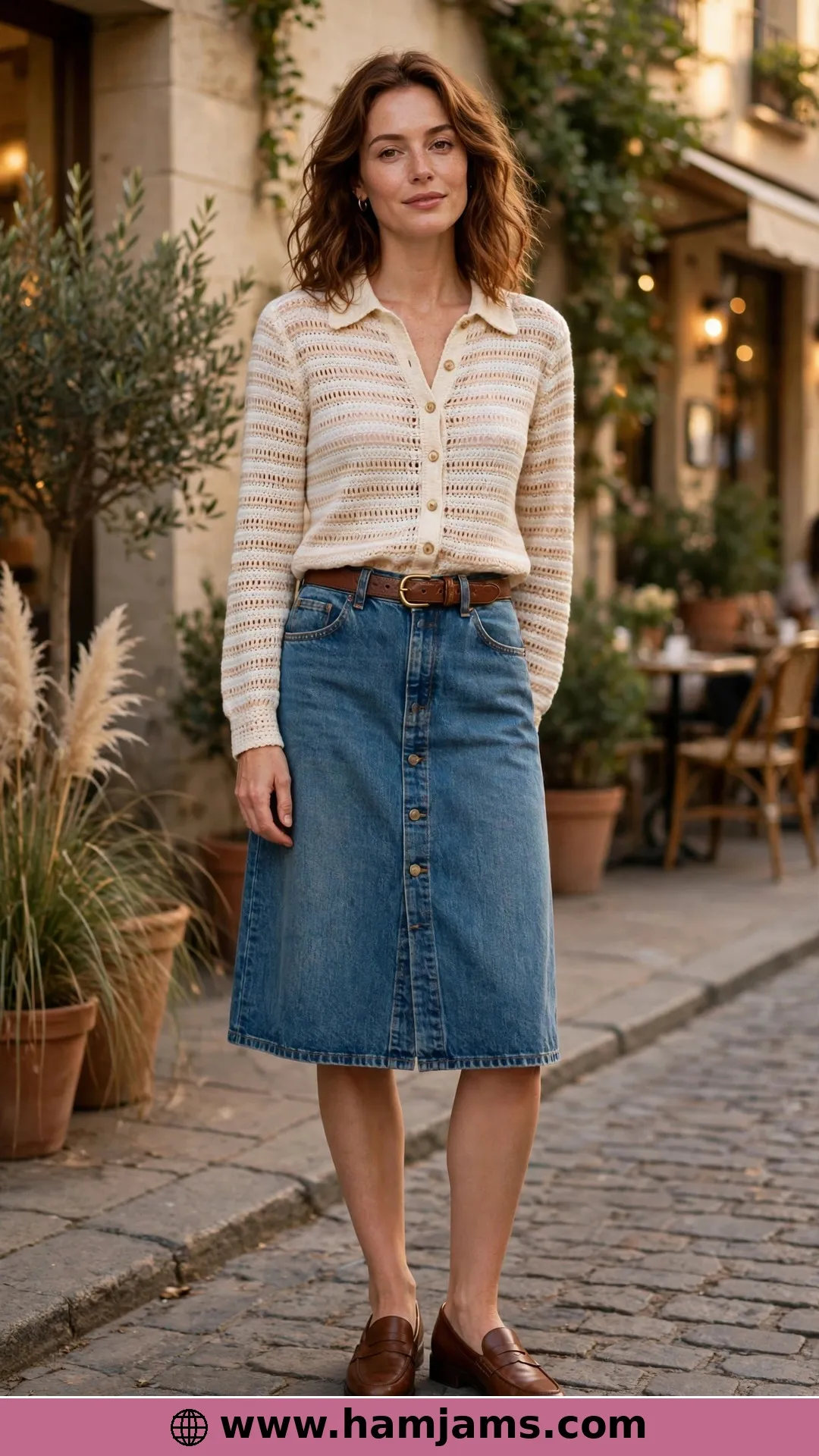 The Late Summer Button-Trim Blouse