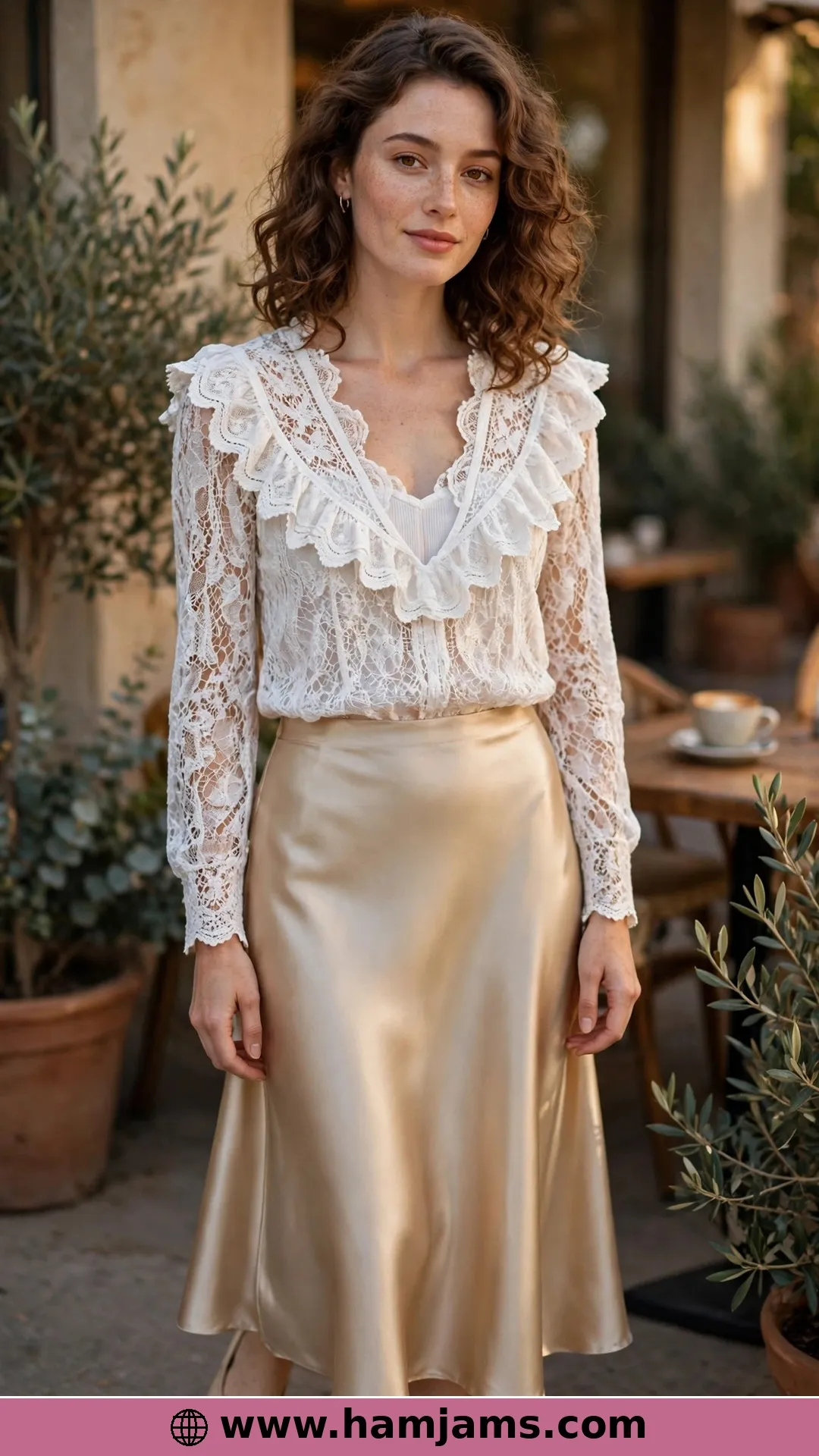 The Thread Lace Blouse with Back Buttons