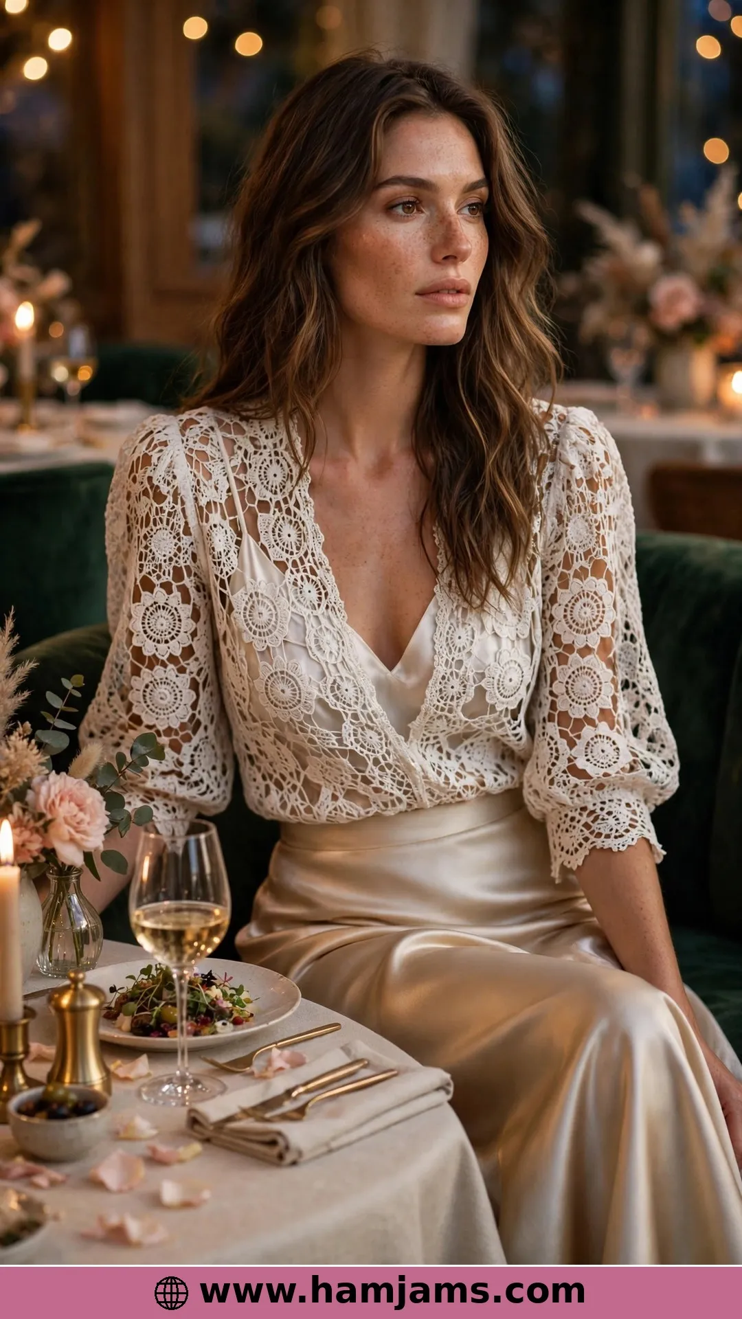 The Antique Lace Evening Blouse