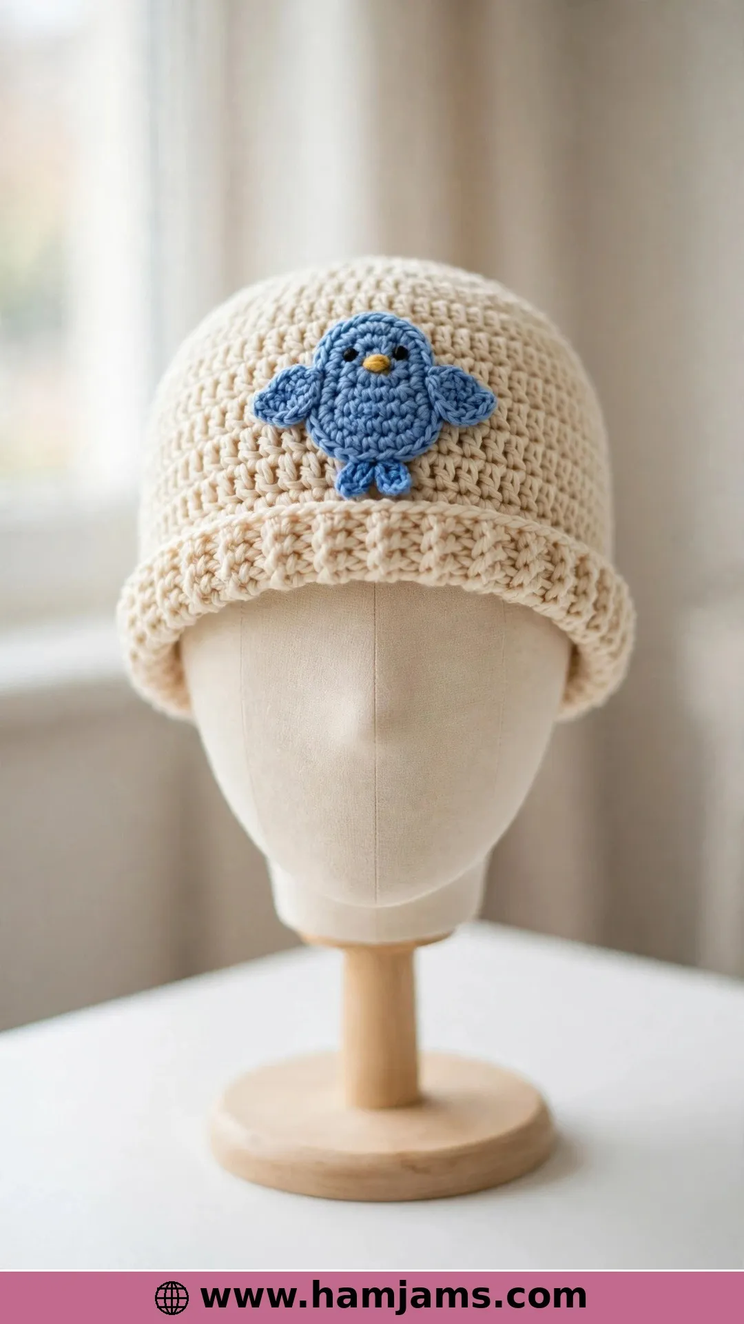A Spring Hat With Its Own Blue Bird