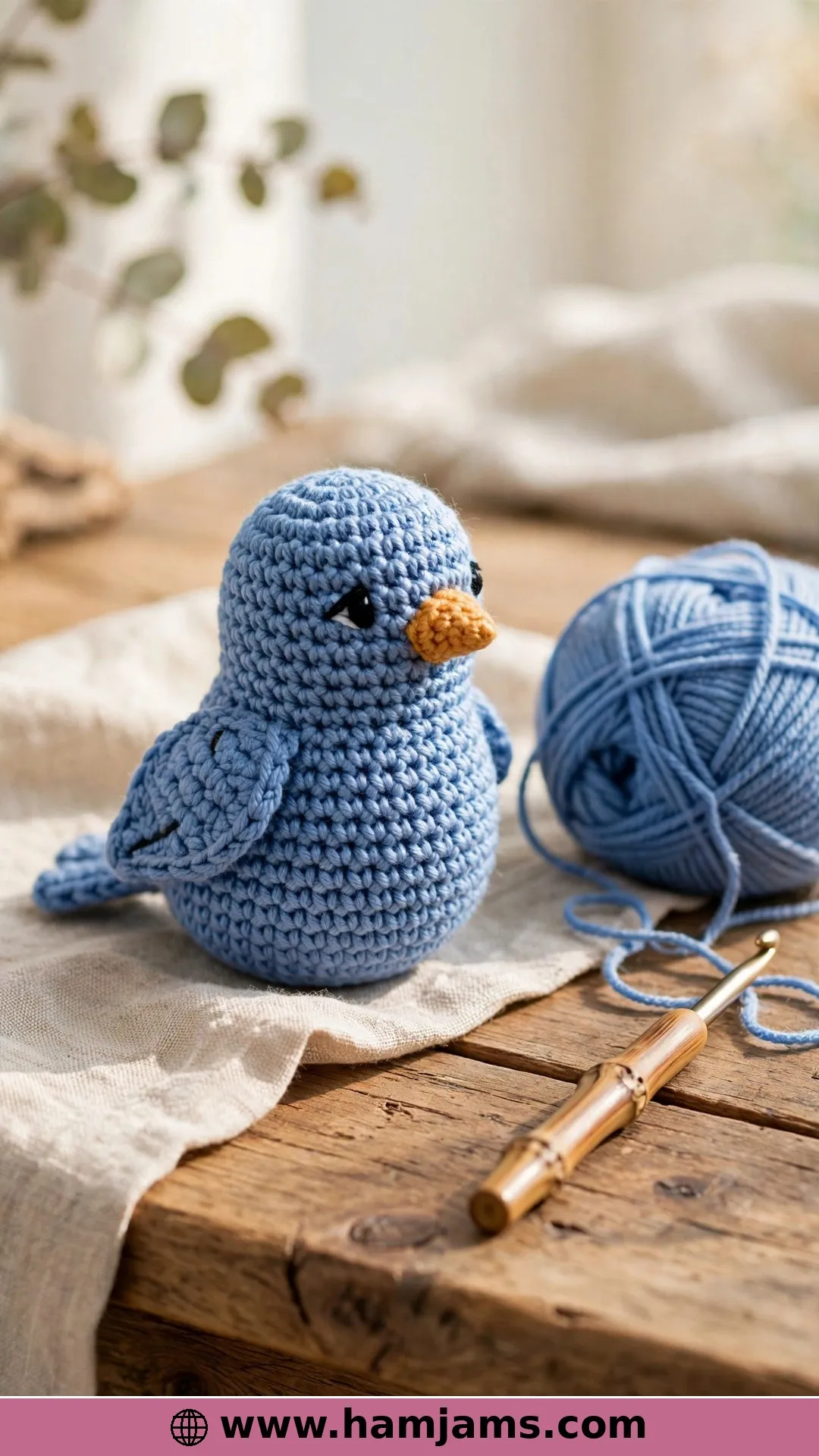 A No-Sew Bird in an Evening