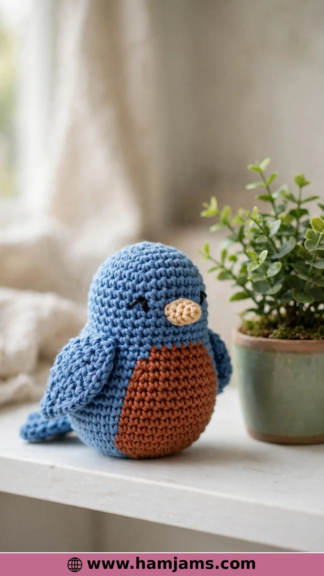 A Classic Amigurumi Bird