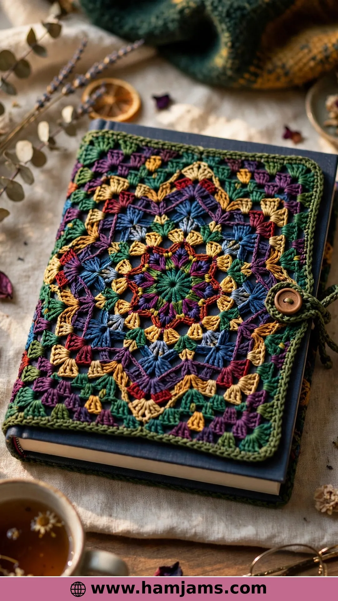 A Kaleidoscope Motif on a Wrap-Around Cover