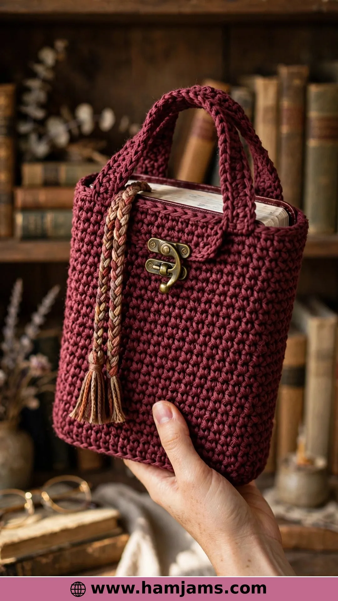 The Vintage Bible Cover With Handles and a Marker