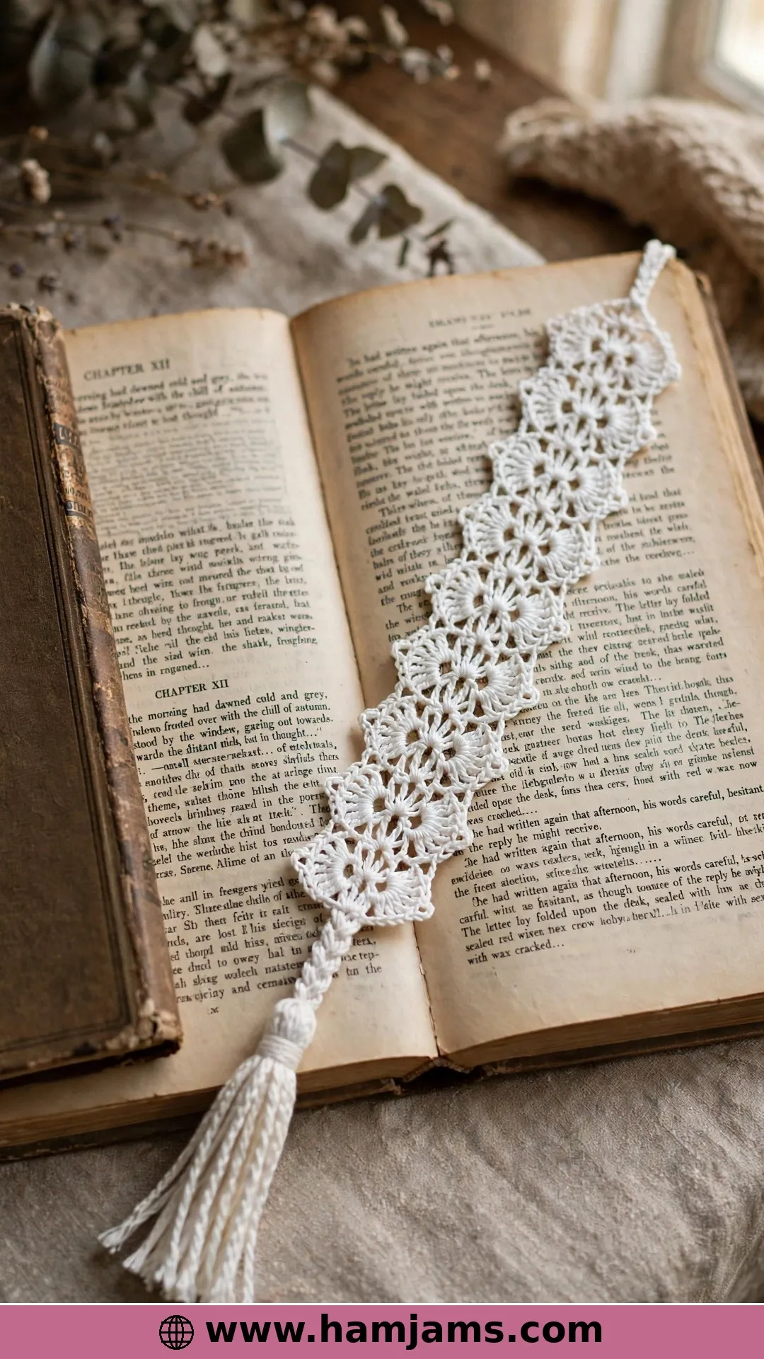 Shells and Lace in Fine White Thread