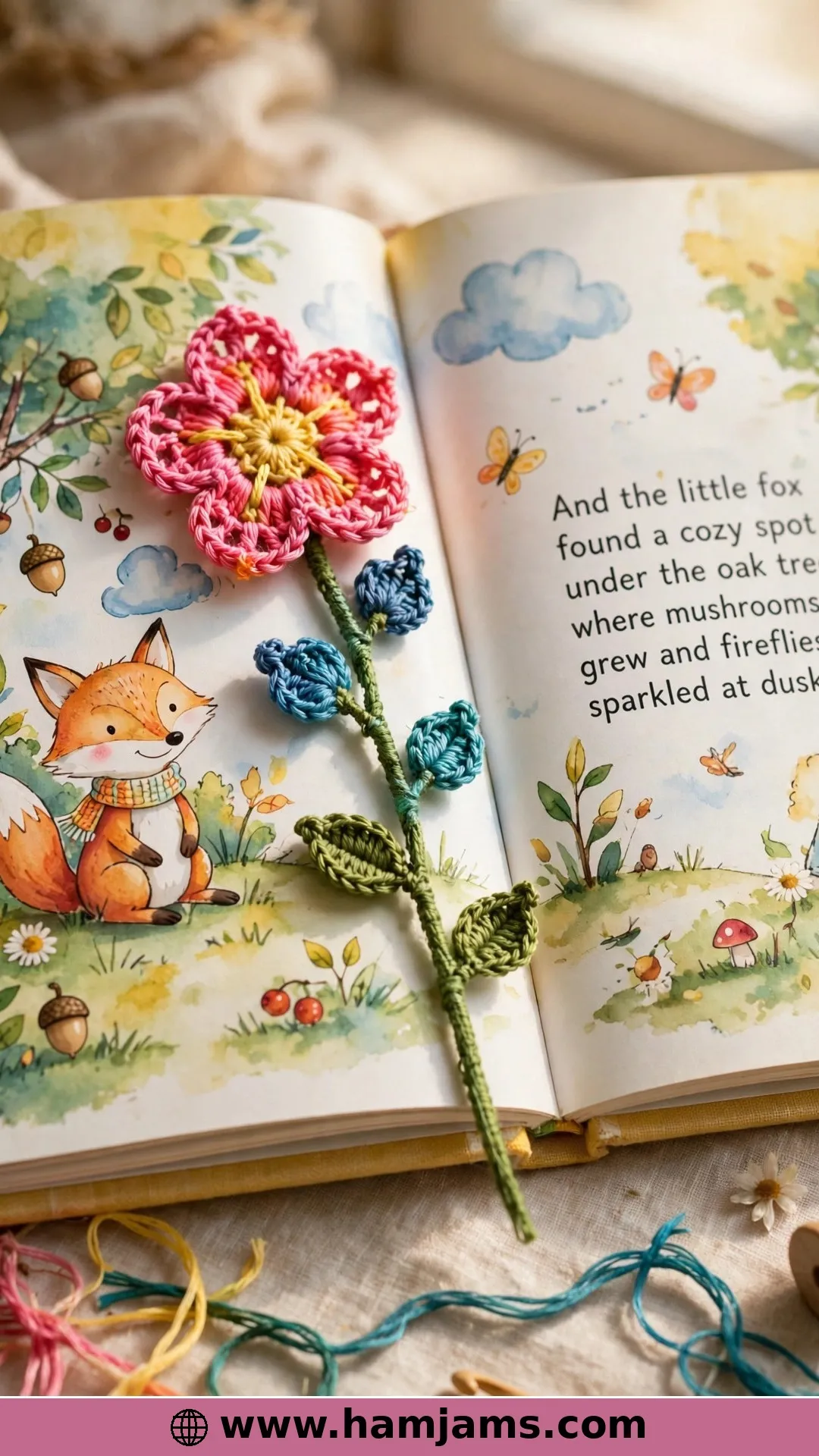 A Whole Flower, Stem and Leaves, in Embroidery Floss