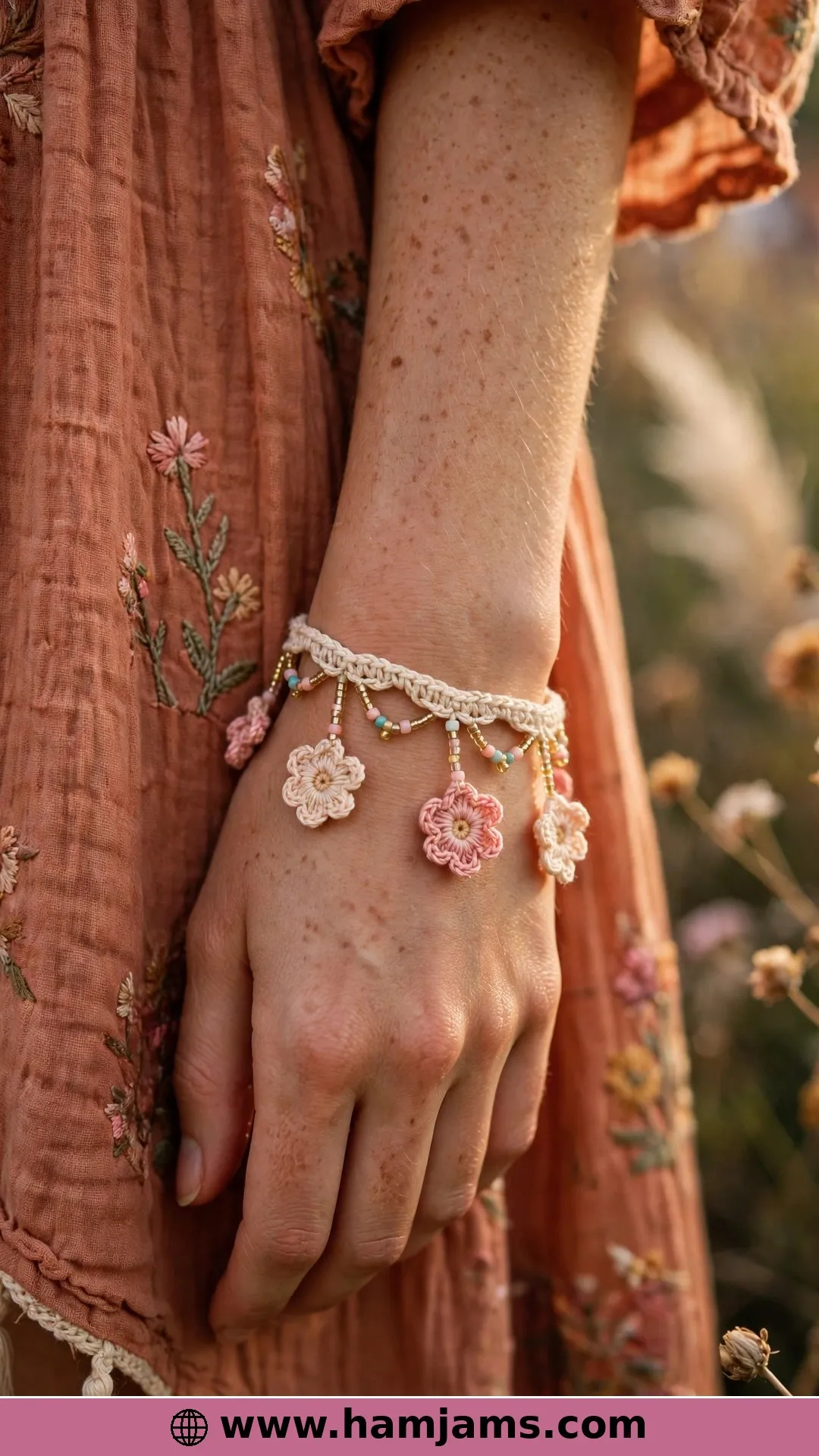 Flowers That Dangle From a Lacy Band