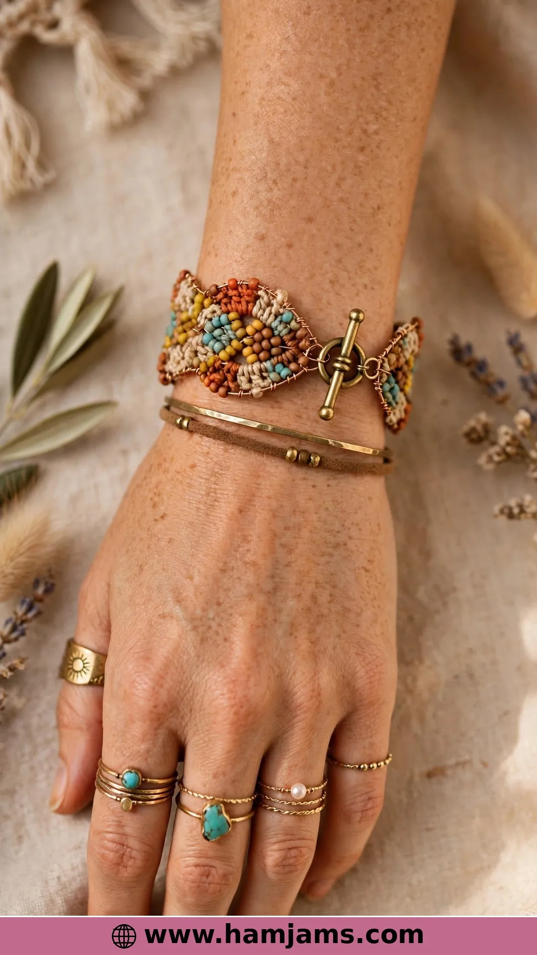A Beaded Chain That Wraps and Wraps