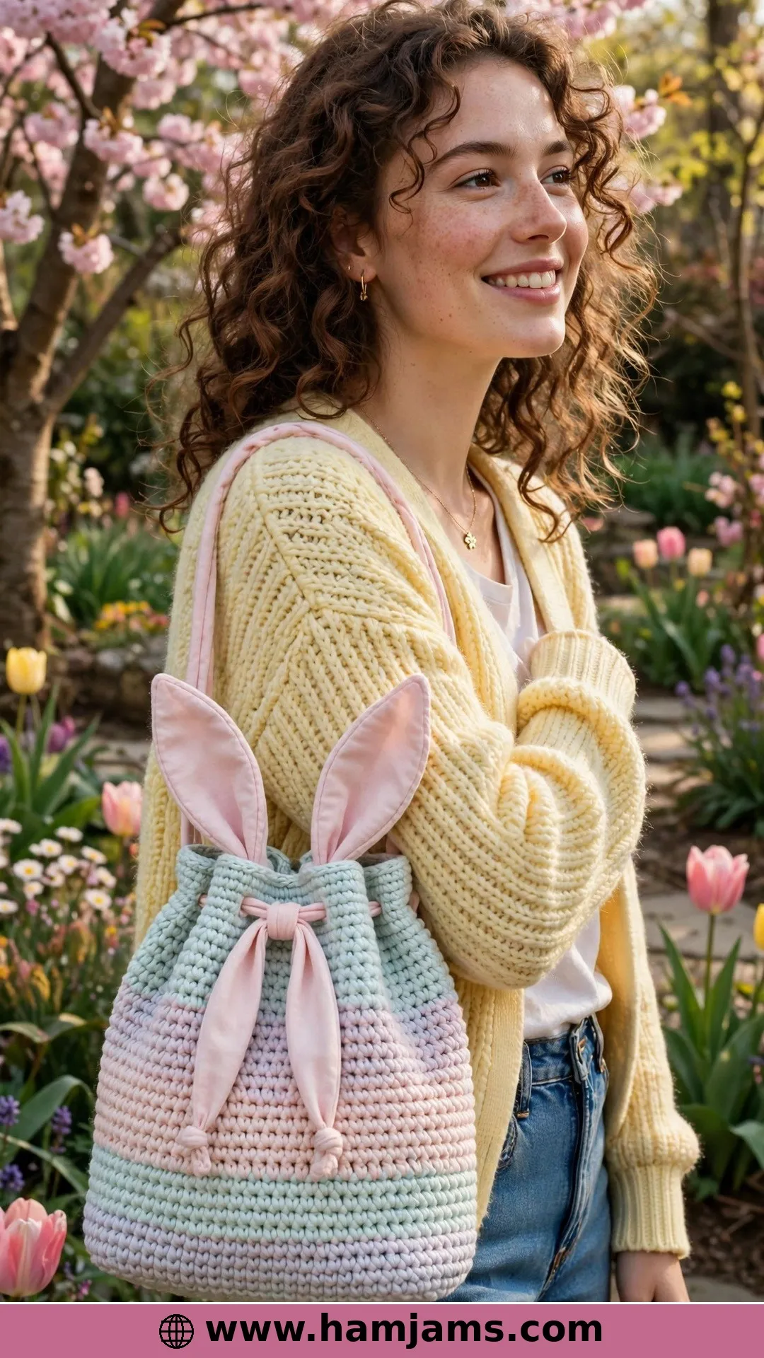 The Sweet Bunny Drawstring Bucket