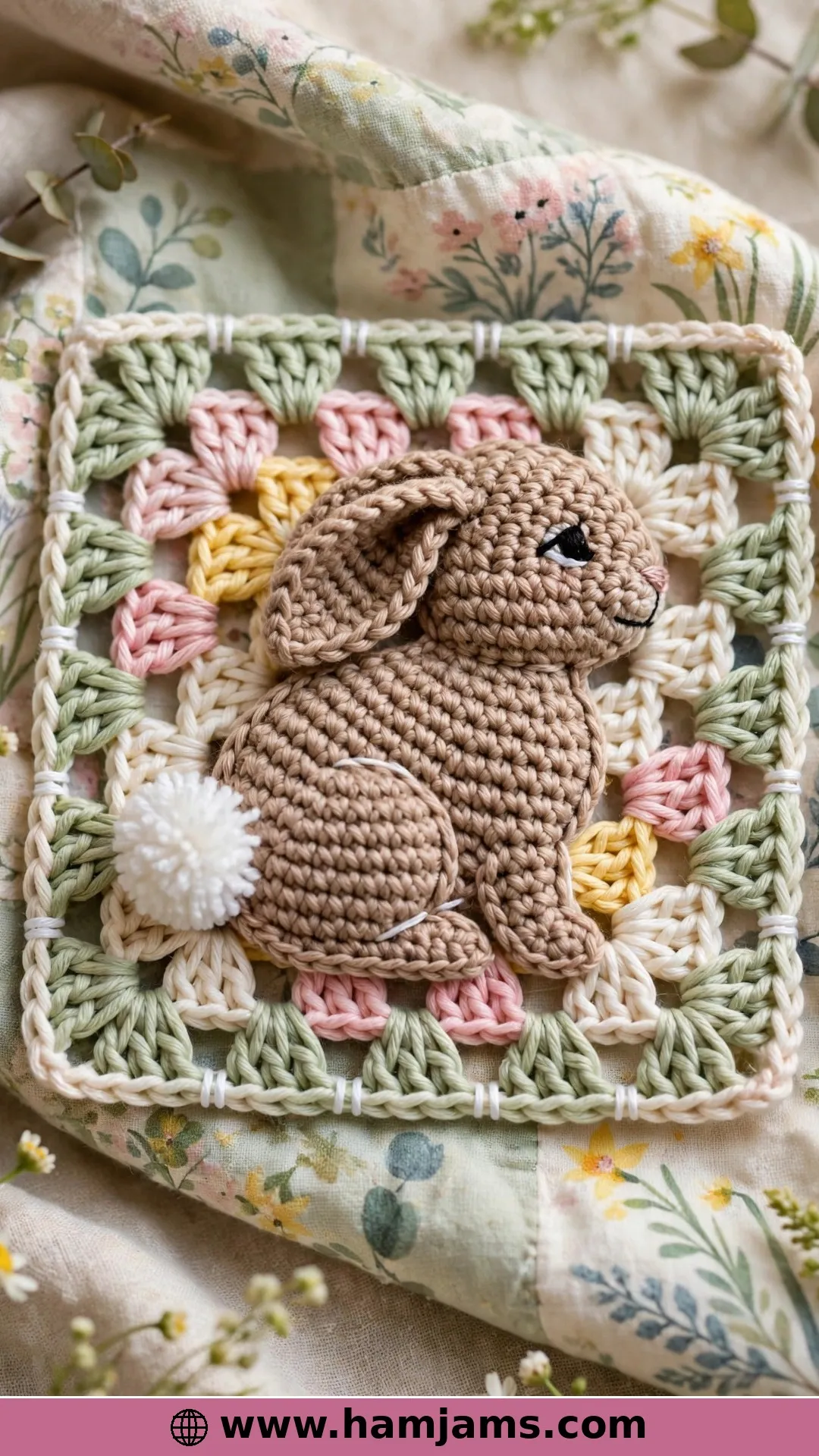 The Reclining Bunny Appliqué