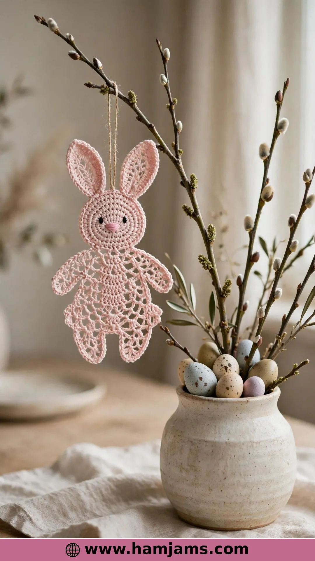 Hoppity Hop, the Hanging Easter Bunny