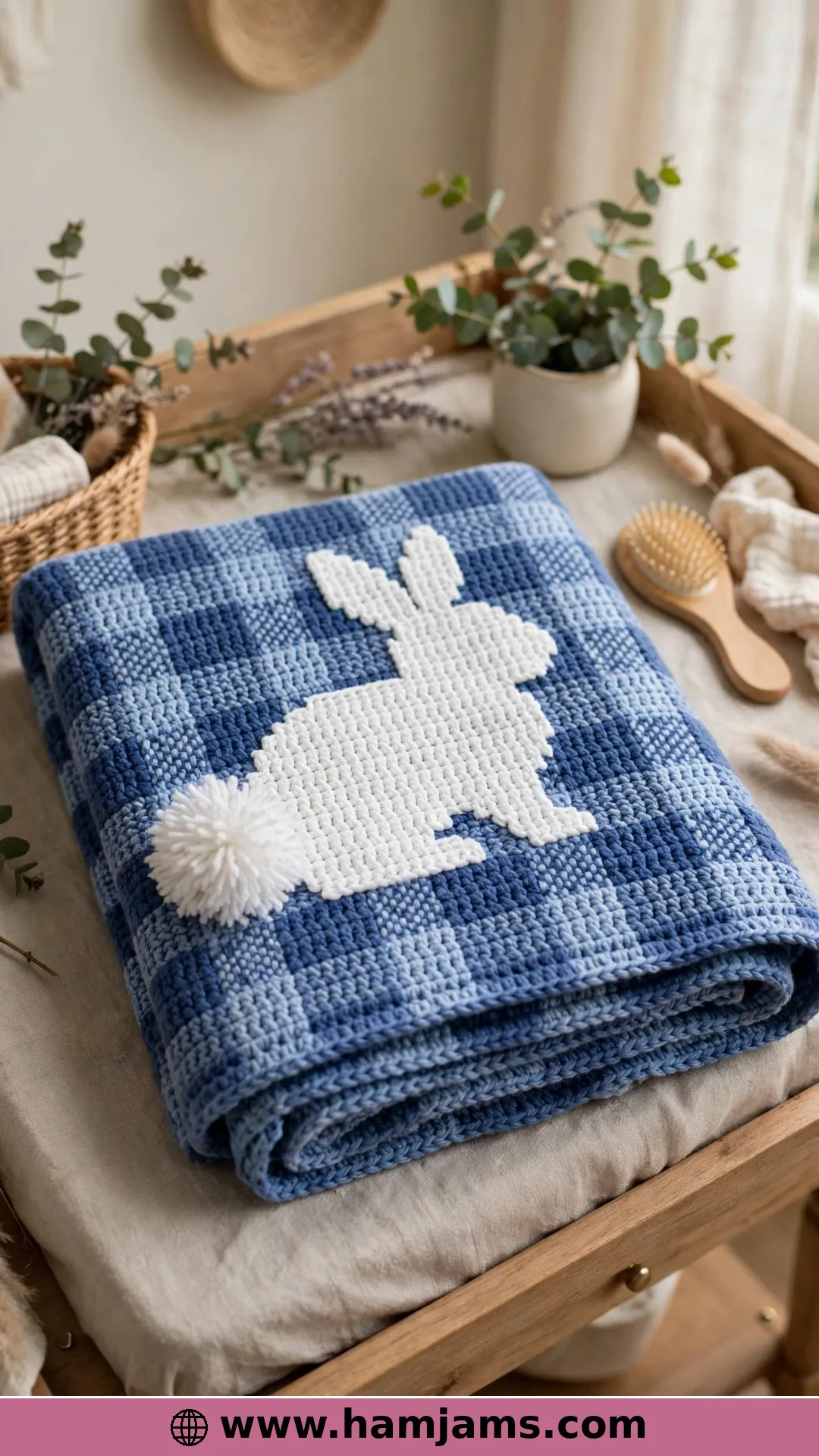 A Plaid Bunny for Spring Babies