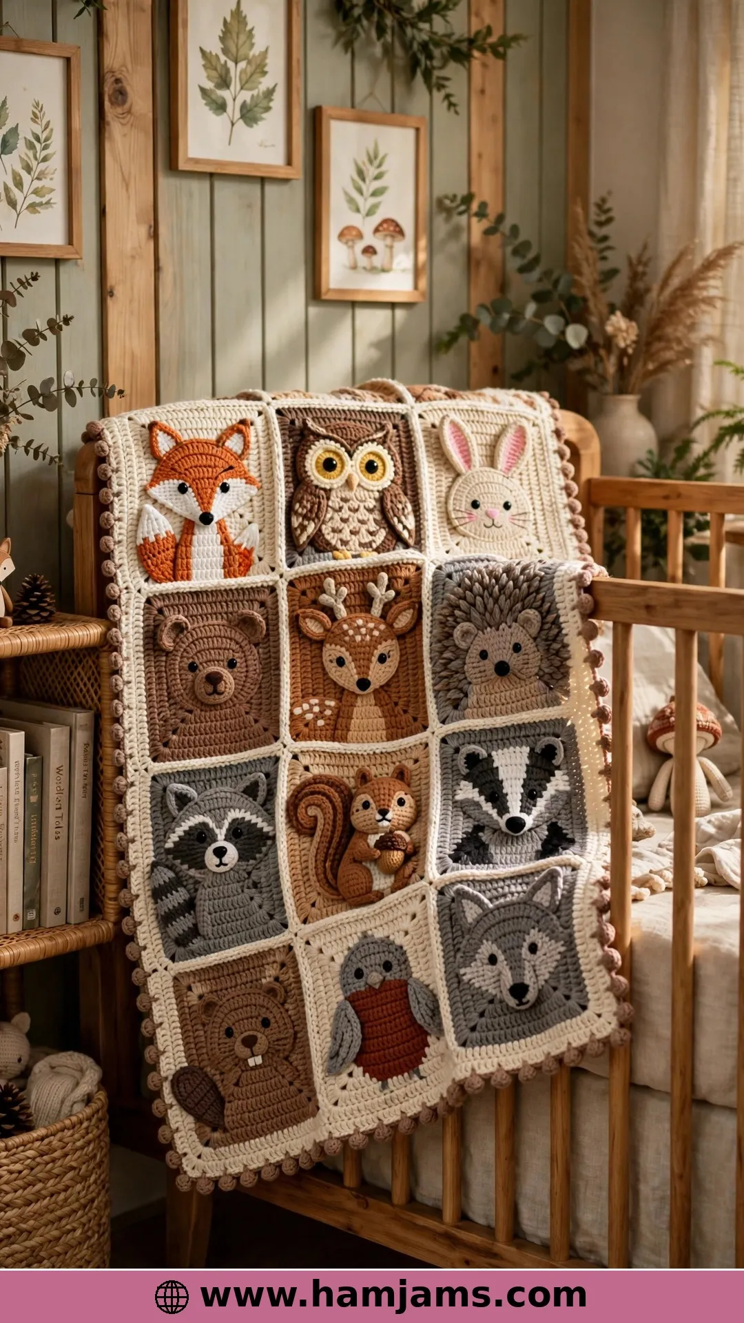Twelve Woodland Animals in One Blanket