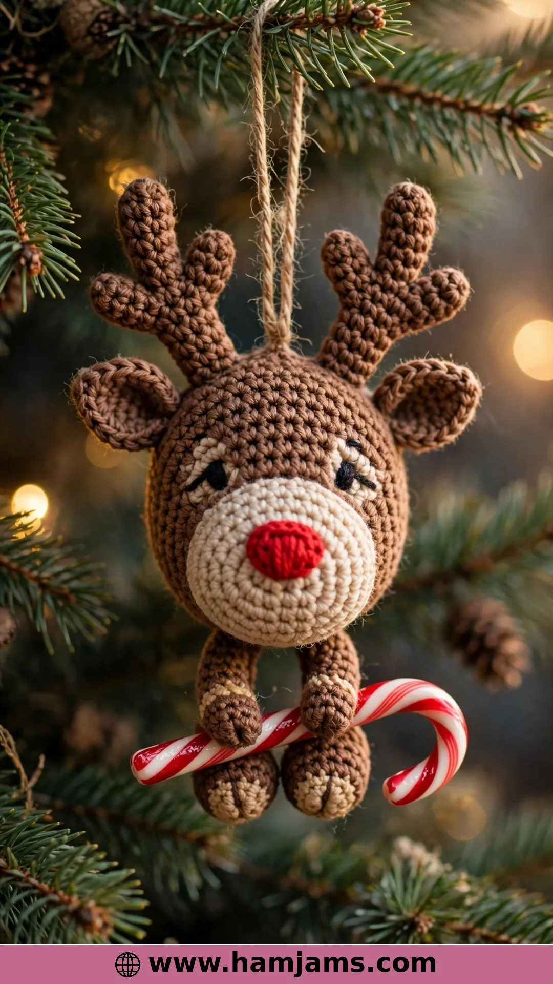 The Reindeer Whose Hooves Hug the Cane