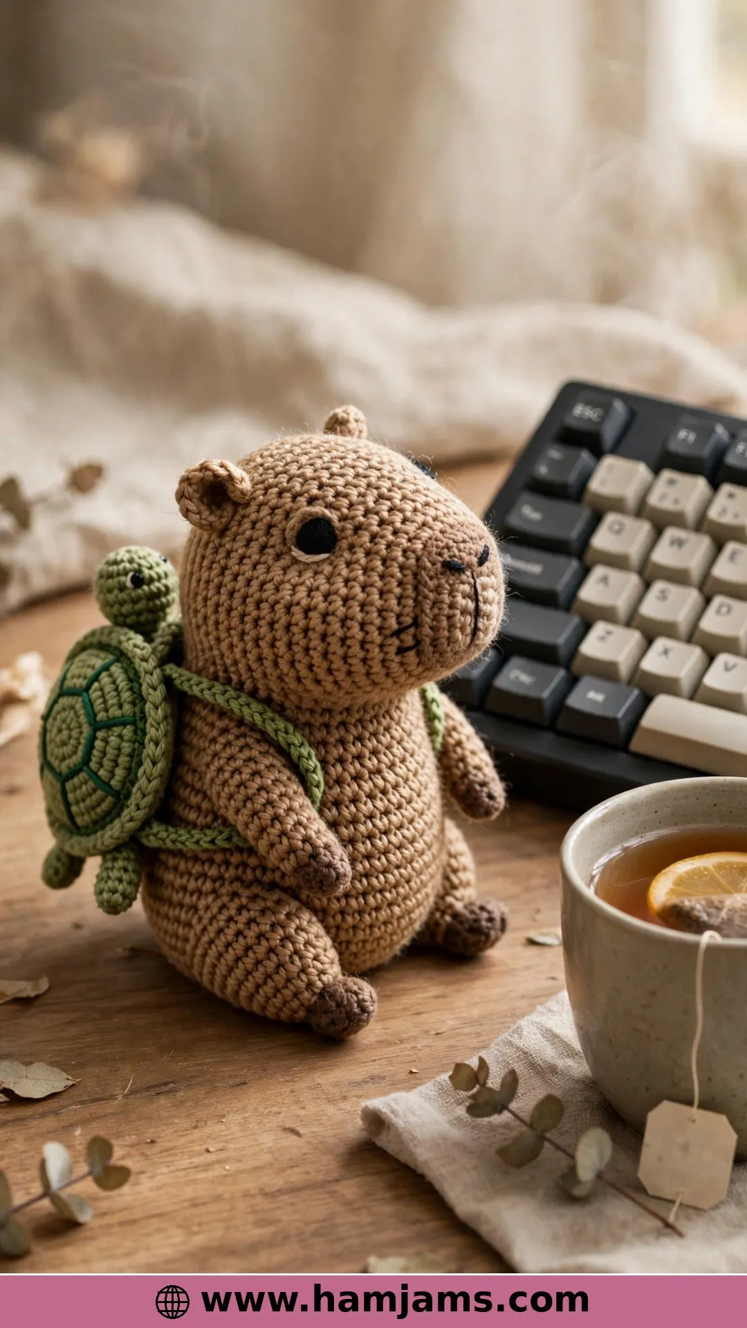 Cai, the Maximum-Mellow Desk Capybara