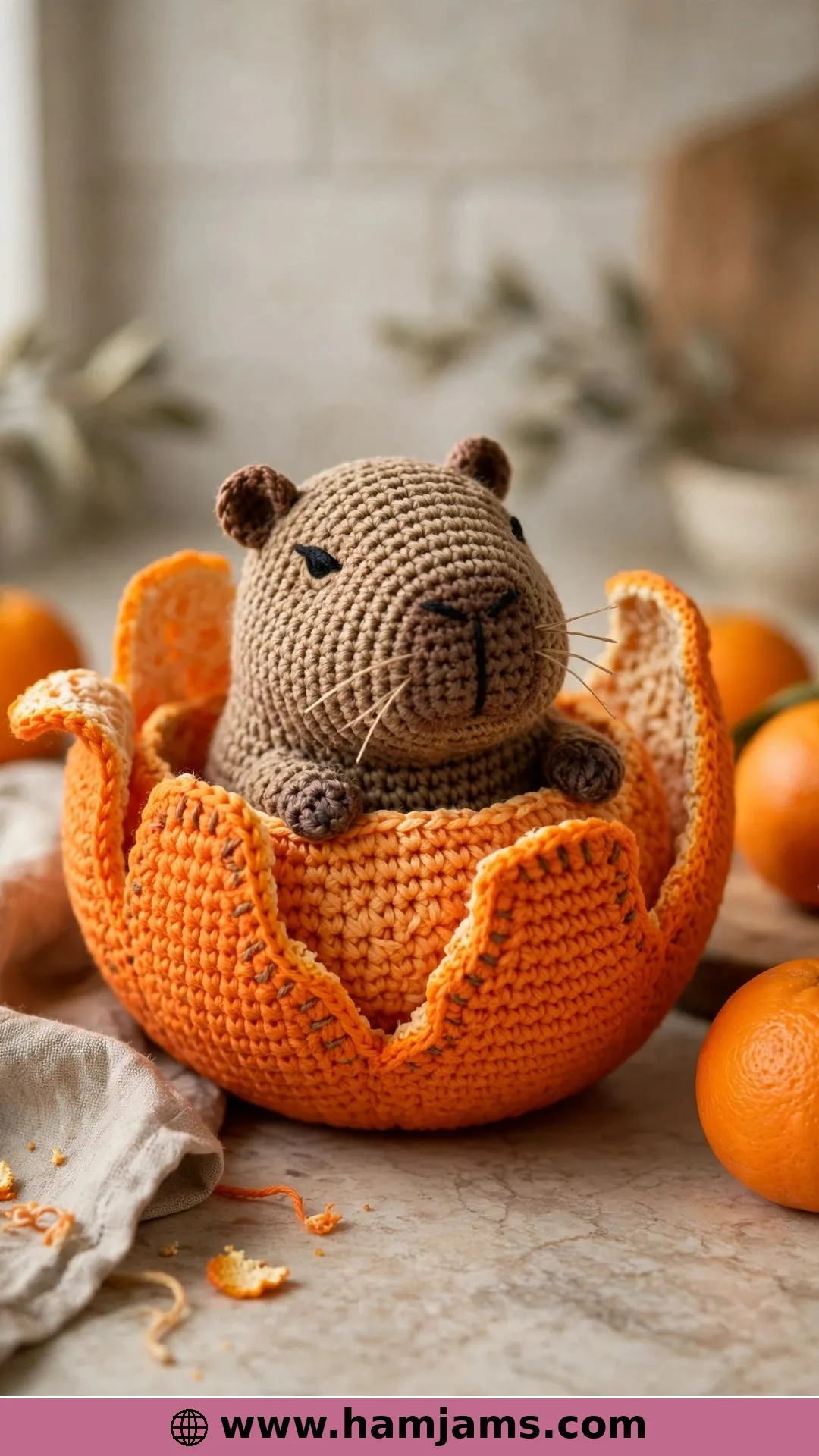 The Capybara Inside an Orange
