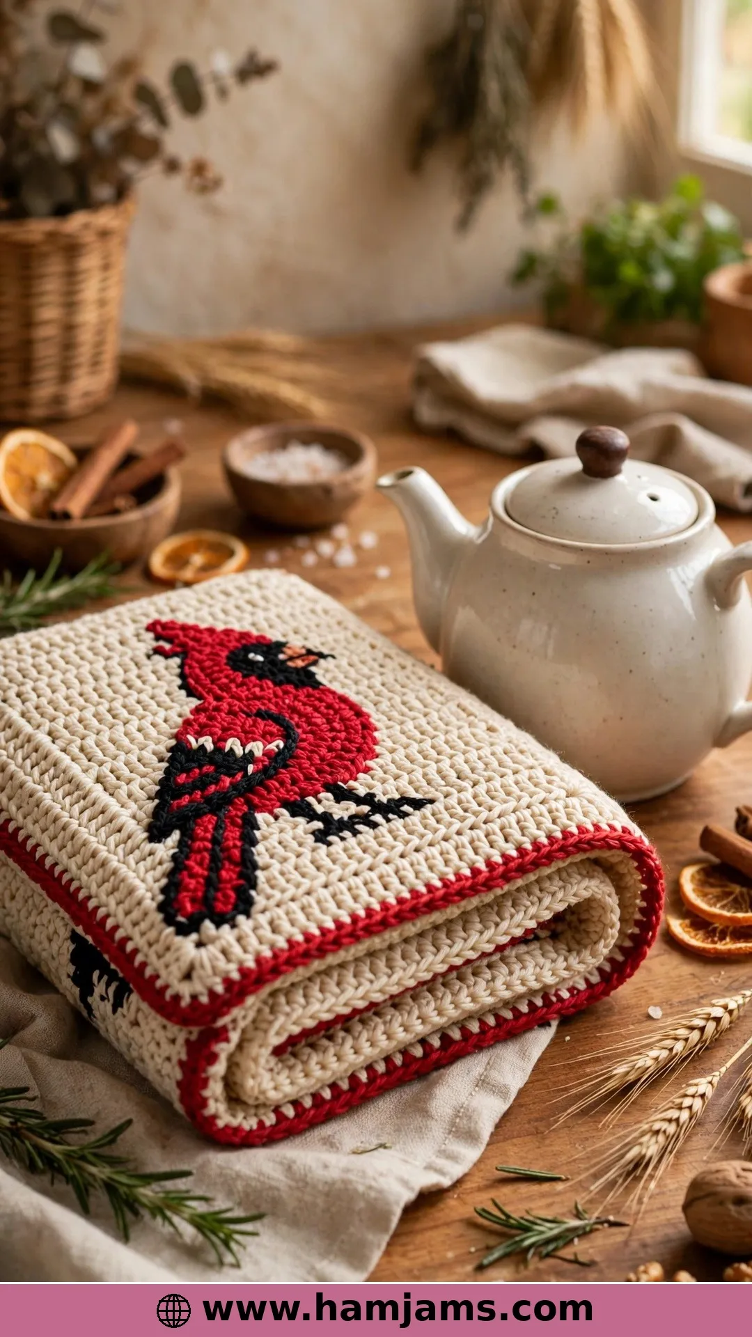 Tunisian Cardinal for the Kitchen