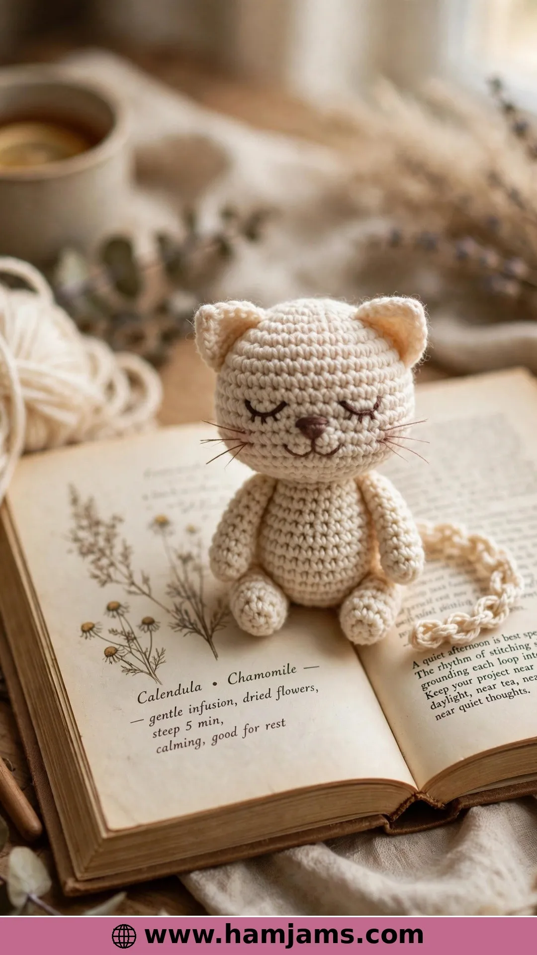 Magnus, the One-Piece Scrap-Yarn Kitten