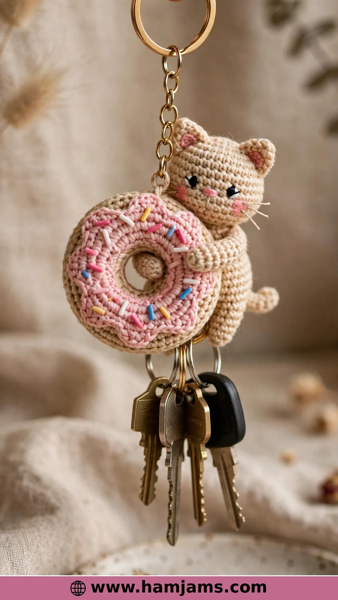 The Cat-and-Donut Keychain