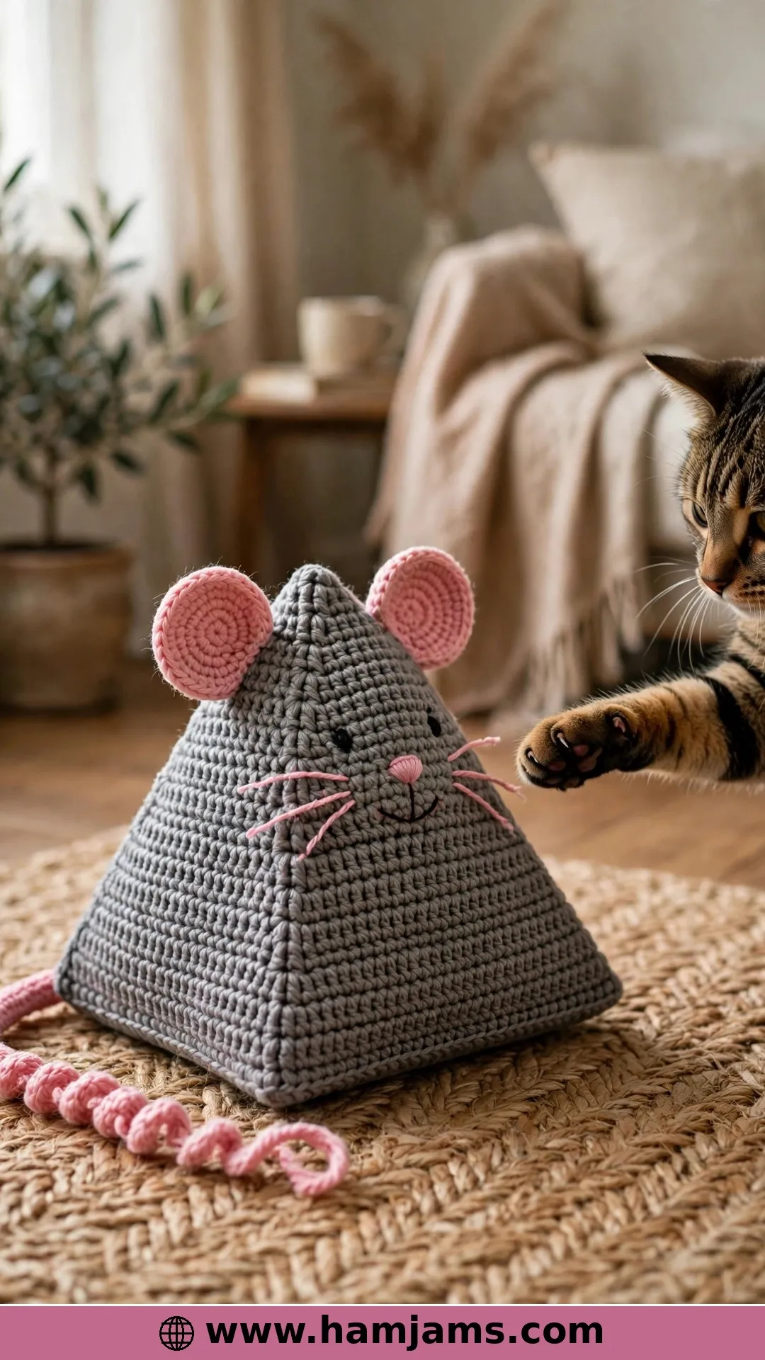 Miss Mouse, the Jumbo Catnip Pyramid