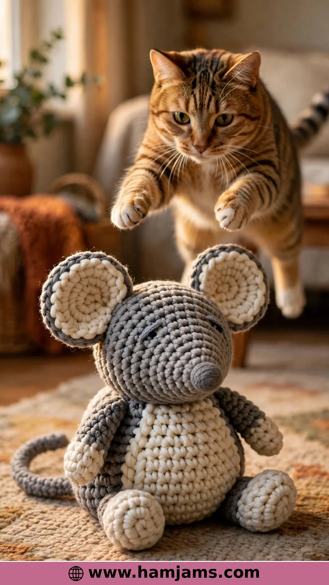 Big Catnip Mouse with a Tea-Bag Trick