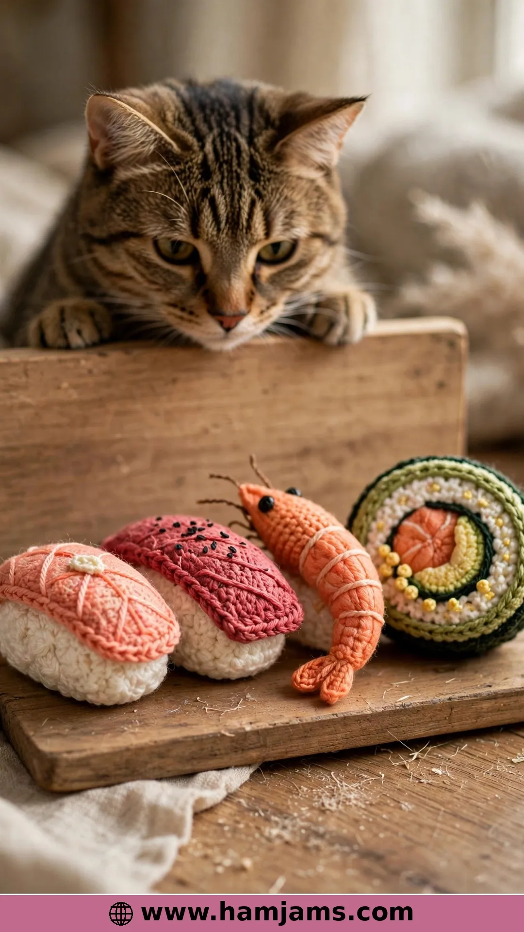 A Whole Sushi Set of Catnip Toys