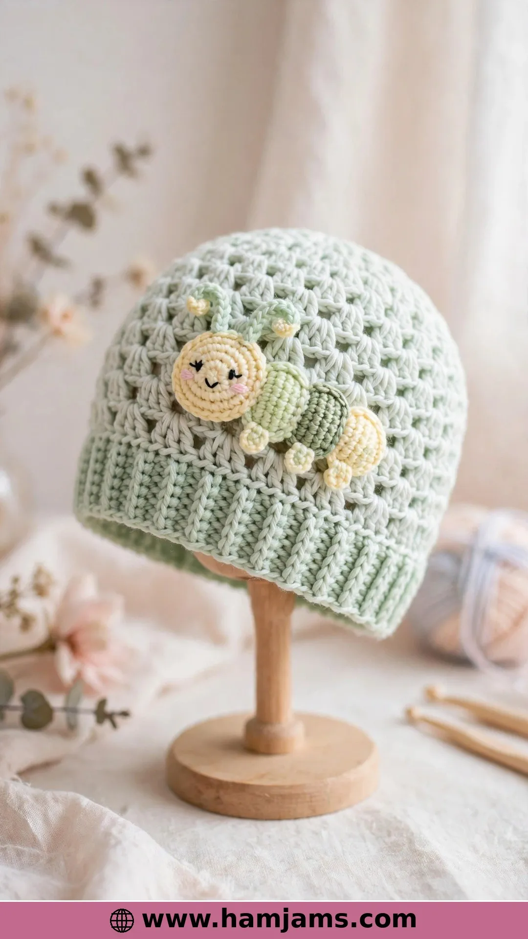 A Newborn Hat in a Free ePattern