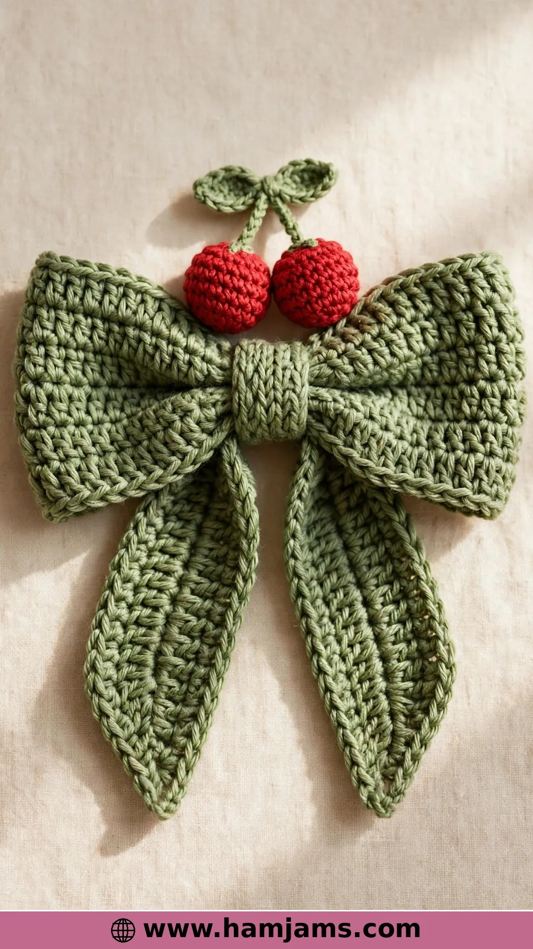 A Cherry Bow for Hair, Bags and Everything Else